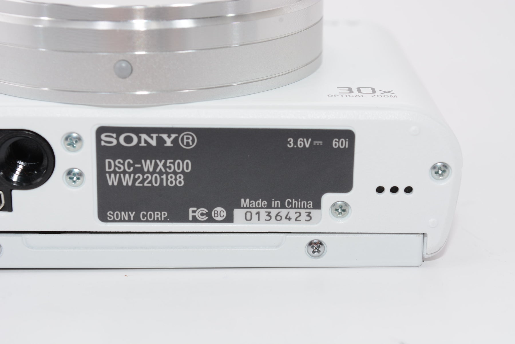 【外観並級】ソニー SONY デジタルカメラ DSC-WX500 ホワイト Cyber-shot