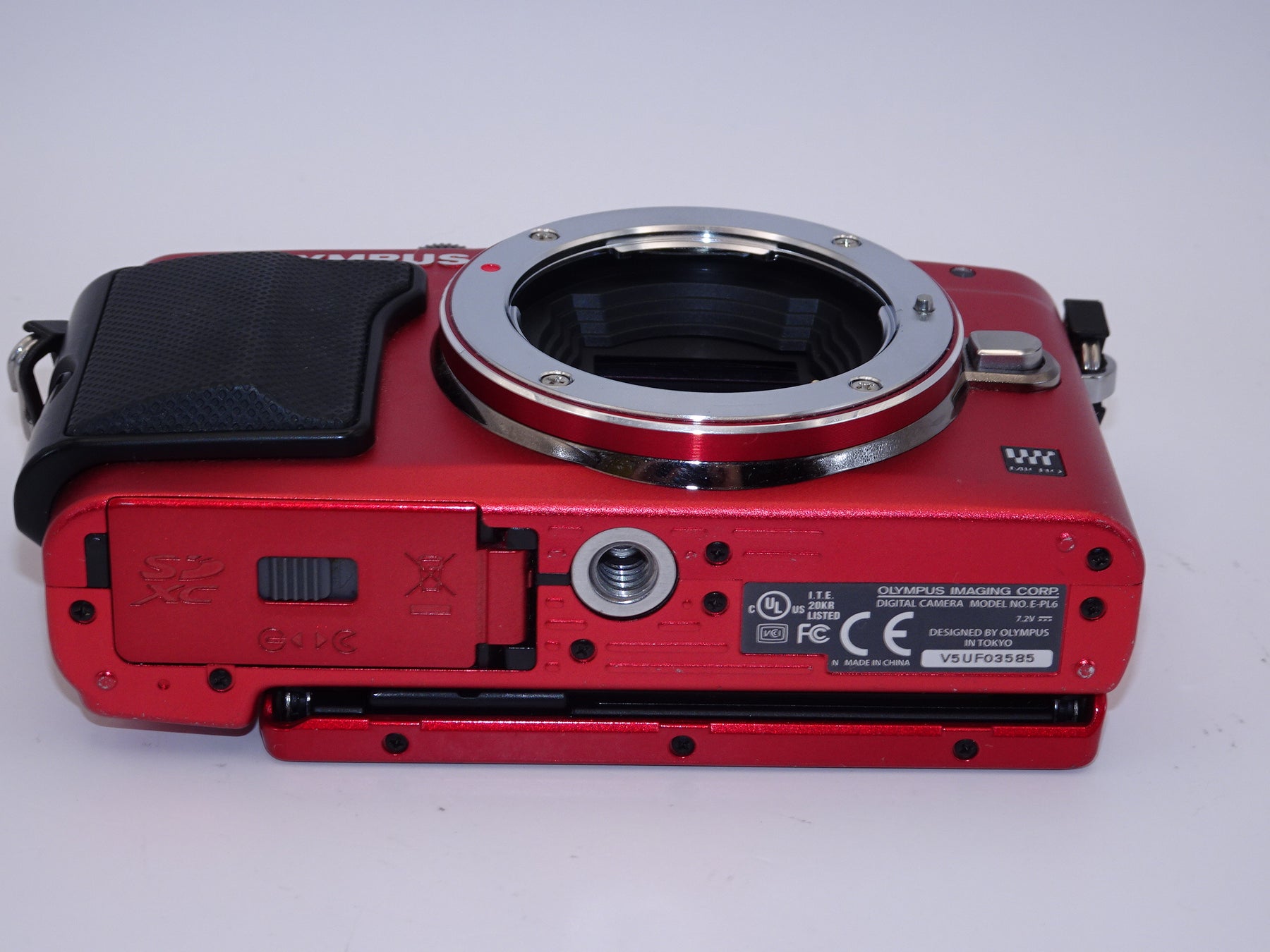 【外観特上級】OLYMPUS ミラーレス一眼 PEN Lite E-PL6 ボディ レッド E-PL6 BODY RED
