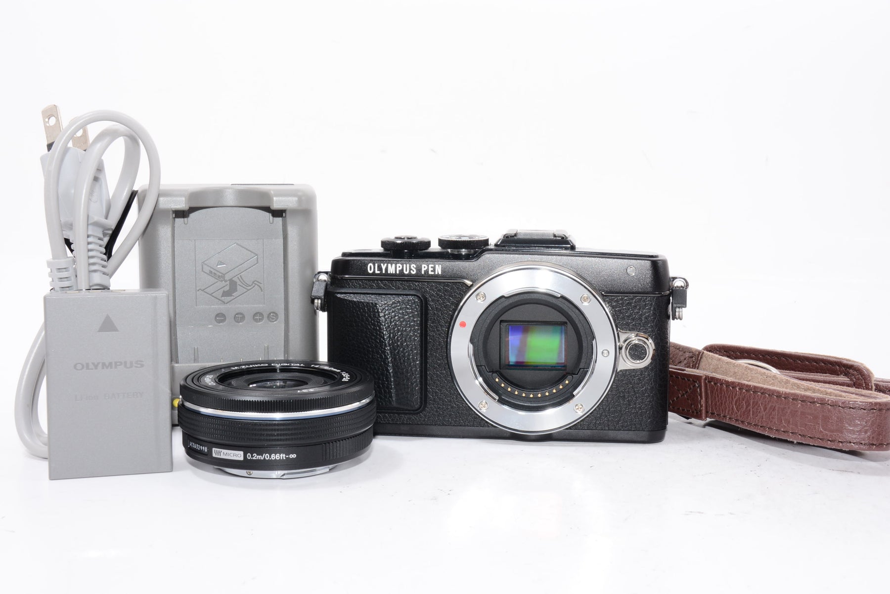 【外観特上級】OLYMPUS PEN Lite E-PL7 14-42mm EZレンズキット ブラック ミラーレス一眼 E-PL7 EZ LKIT BLK