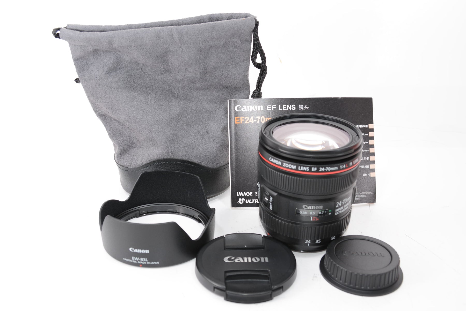 【外観特上級】Canon 標準ズームレンズ EF24-70mm F4 L IS USM フルサイズ対応