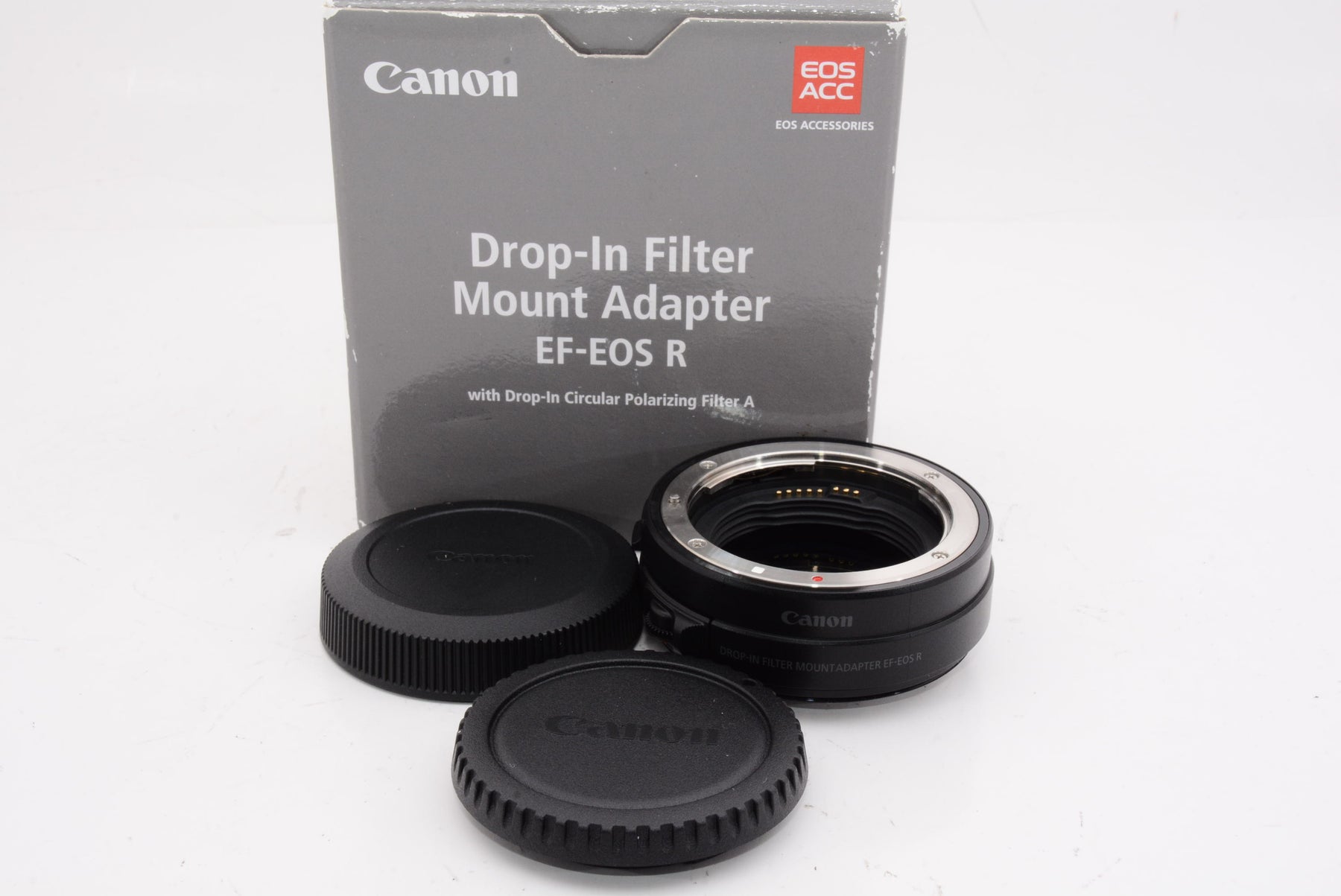 【外観特上級】Canon ドロップインフィルターマウントアダプター EF-EOS R 円偏光フィルターA付 EOSR対応 DP-EF-EOSRPLC