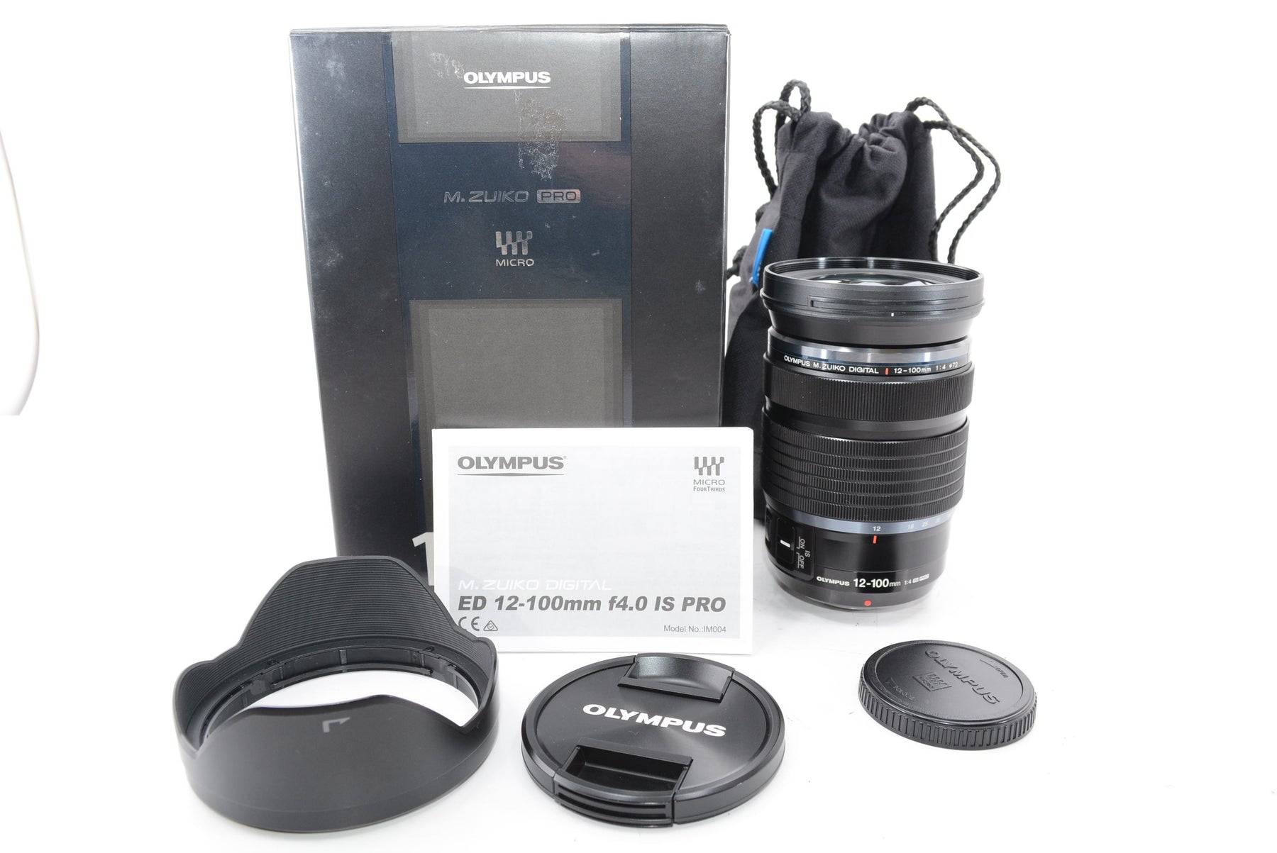 【外観特上級】OLYMPUS マイクロフォーサーズレンズ M.ZUIKO DIGITAL ED 12-100mm F4.0 IS PRO 高倍率ズームレンズ 防塵防滴