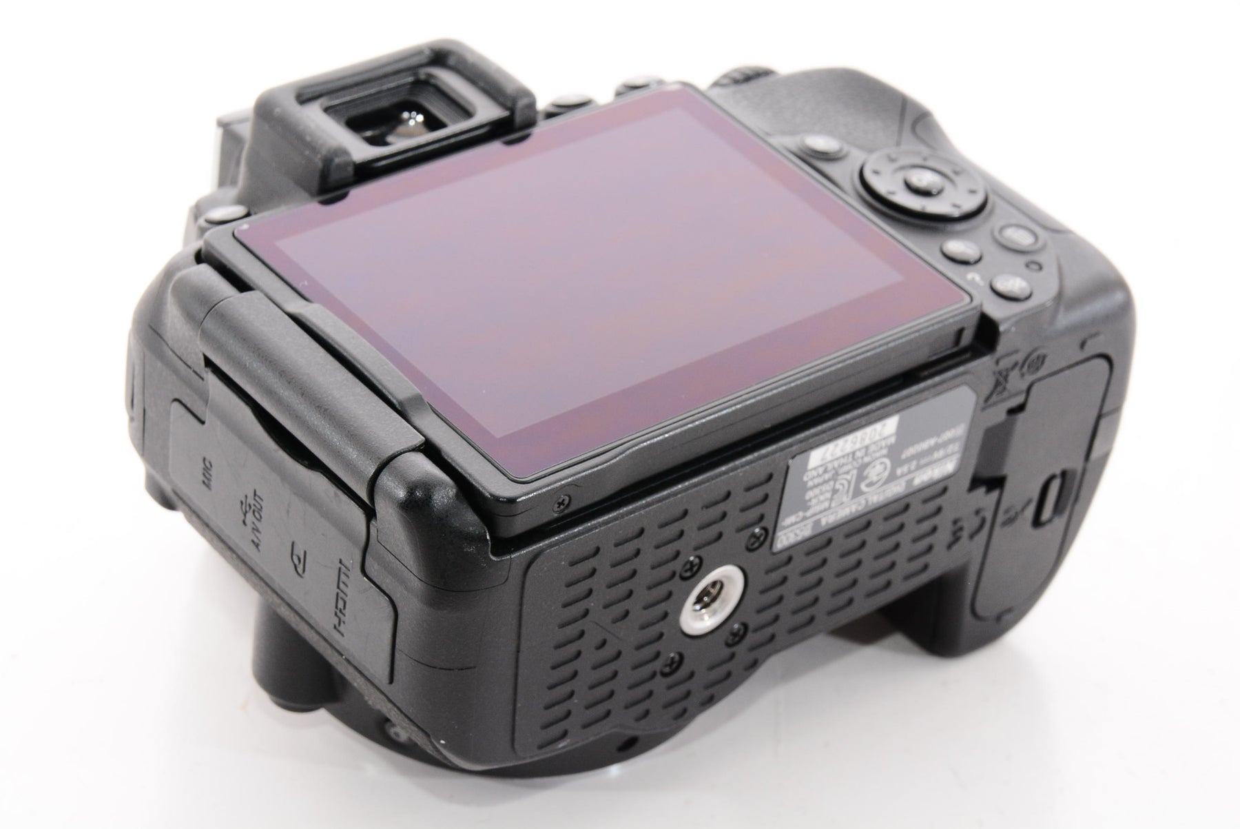 【外観特上級】Nikon デジタル一眼レフカメラ D5300 ダブルズームキット ブラック 2400万画素 3.2型液晶 D5300WZBK