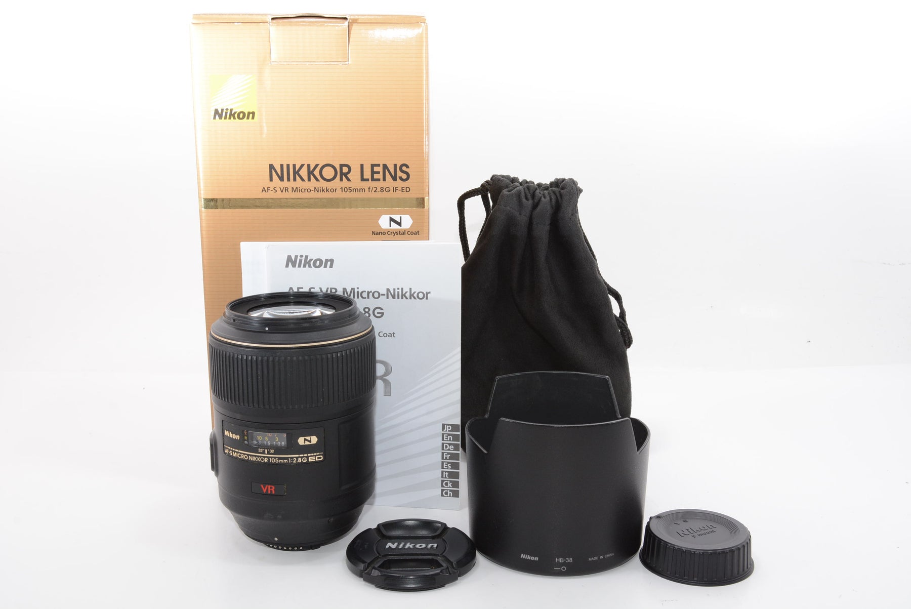 【外観特上級】Nikon 単焦点マイクロレンズ AF-S VR Micro Nikkor 105mm f/2.8 G IF-ED フルサイズ対応