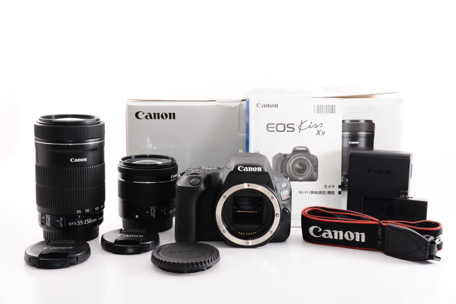 【オススメ】Canon デジタル一眼レフカメラ「EOS Kiss X9」ダブルズームキット (ブラック) EOSKISSX9BK-WKIT