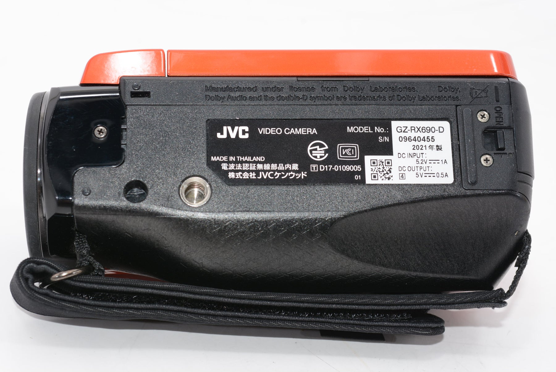 【外観特上級】GZ-RX690-D(オレンジ) Everio R(エブリオR) ハイビジョンメモリームービー