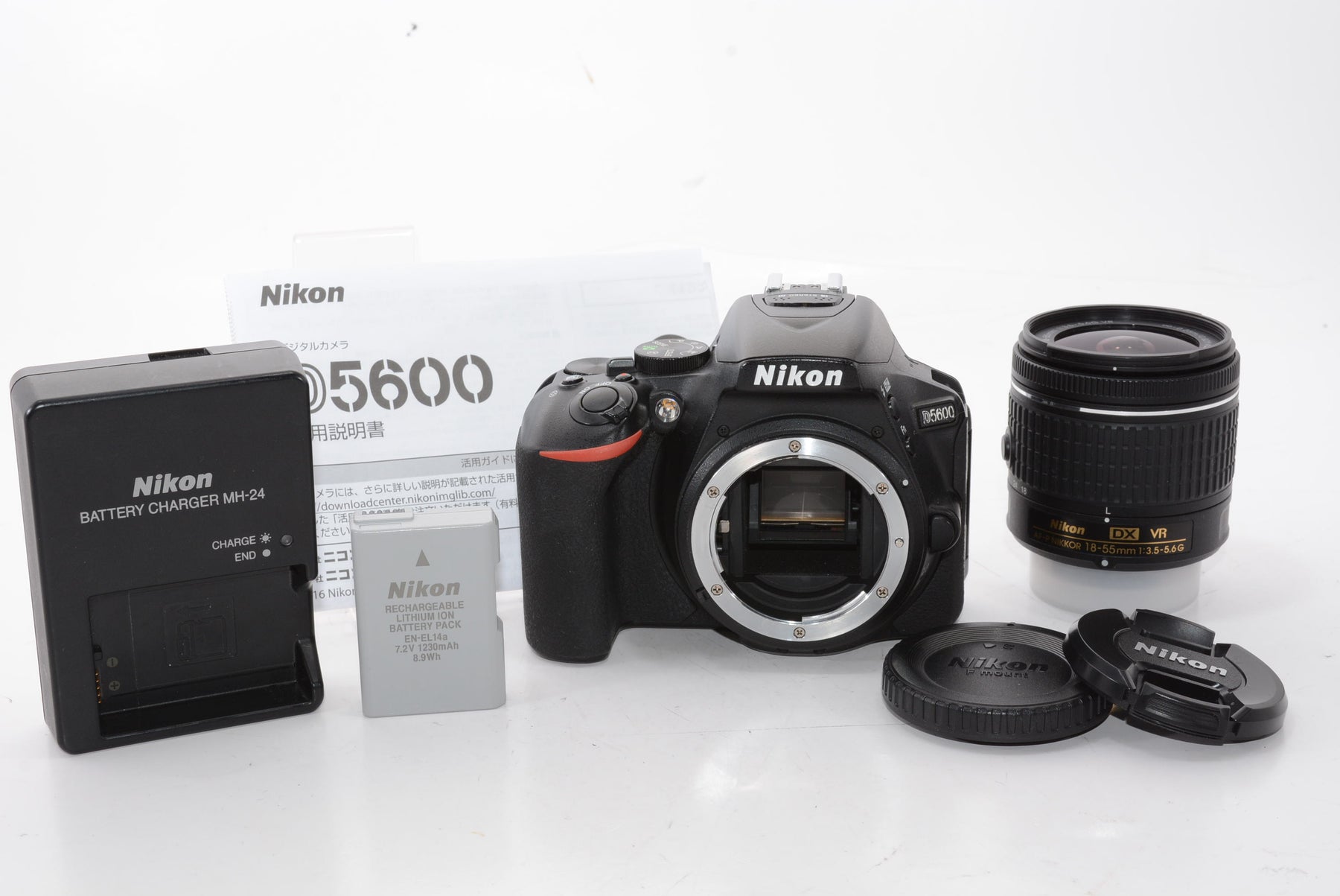 【外観特上級】Nikon D5600 AF-P 18-55 VR レンズキット D5600LKBK