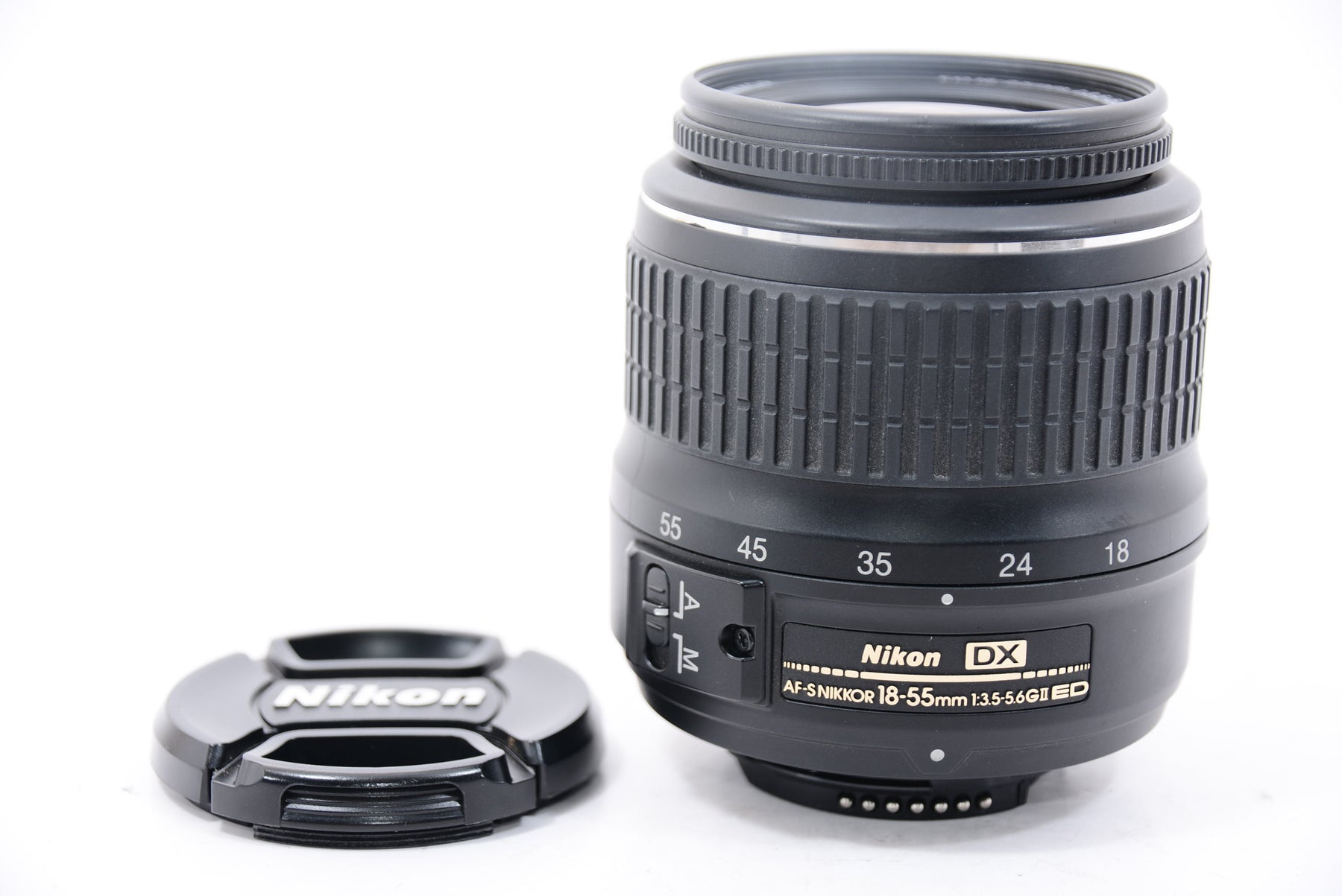 【外観特上級】Nikon 標準ズームレンズ AF-S DX Zoom Nikkor ED 18-55mm f/3.5-5.6 G II ブラック ニコンDXフォーマット専用