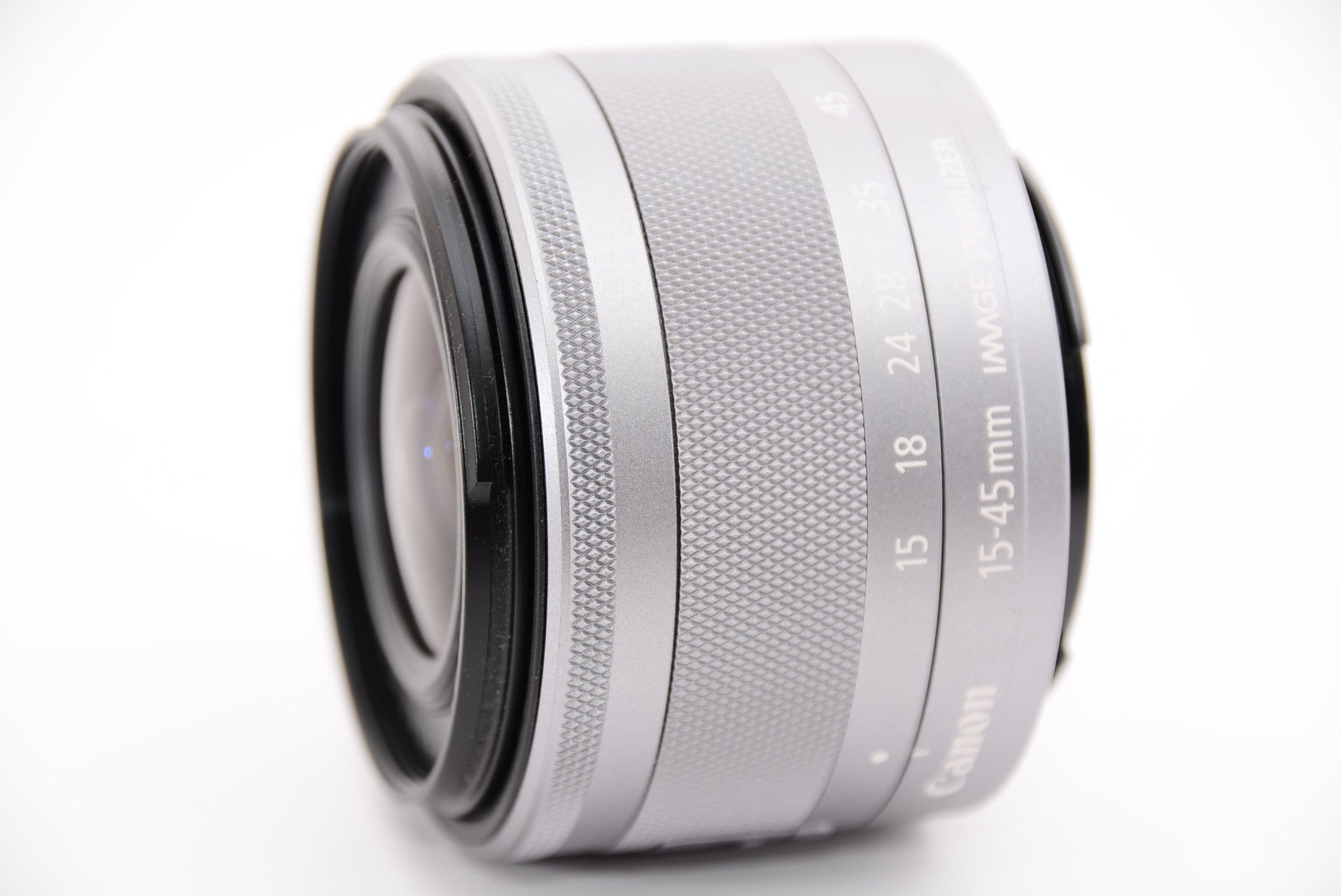 【外観特上級】Canon 標準ズームレンズ EF-M15-45mm F3.5-6.3IS STM(シルバー) ミラーレス一眼対応 EF-M15-45ISSTMSL