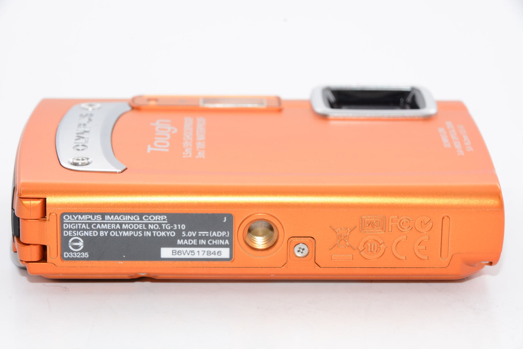 【外観特上級】OLYMPUS 防水デジタルカメラ TOUGH TG-310 オレンジ 3m防水 1.5m耐落下衝撃 -10℃耐低温 1400万画素 3.6倍光学ズーム 2.7型液晶 TG-310 ORG