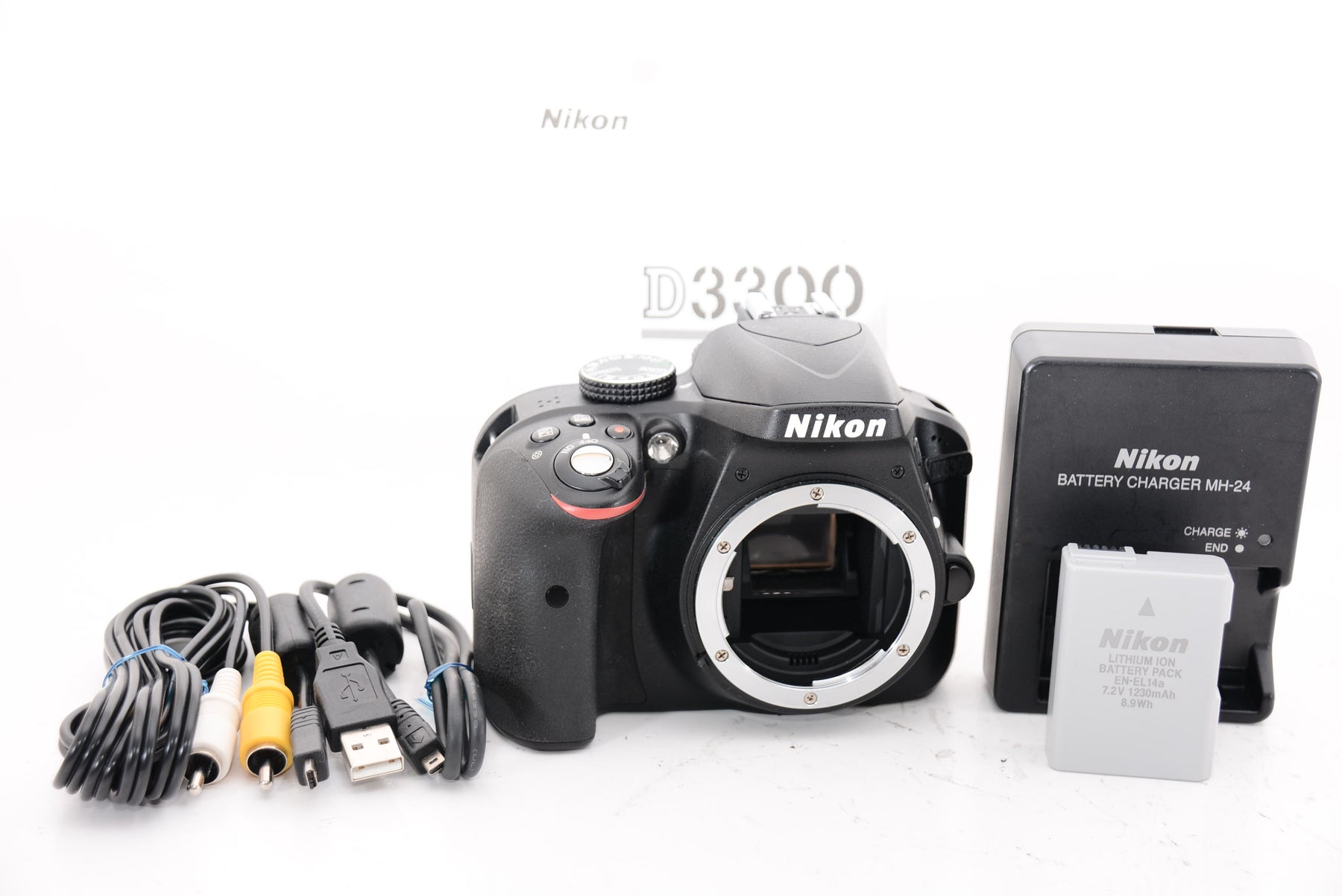 【外観特上級】Nikon デジタル一眼レフカメラ D3300 ボディ ブラック D3300BK