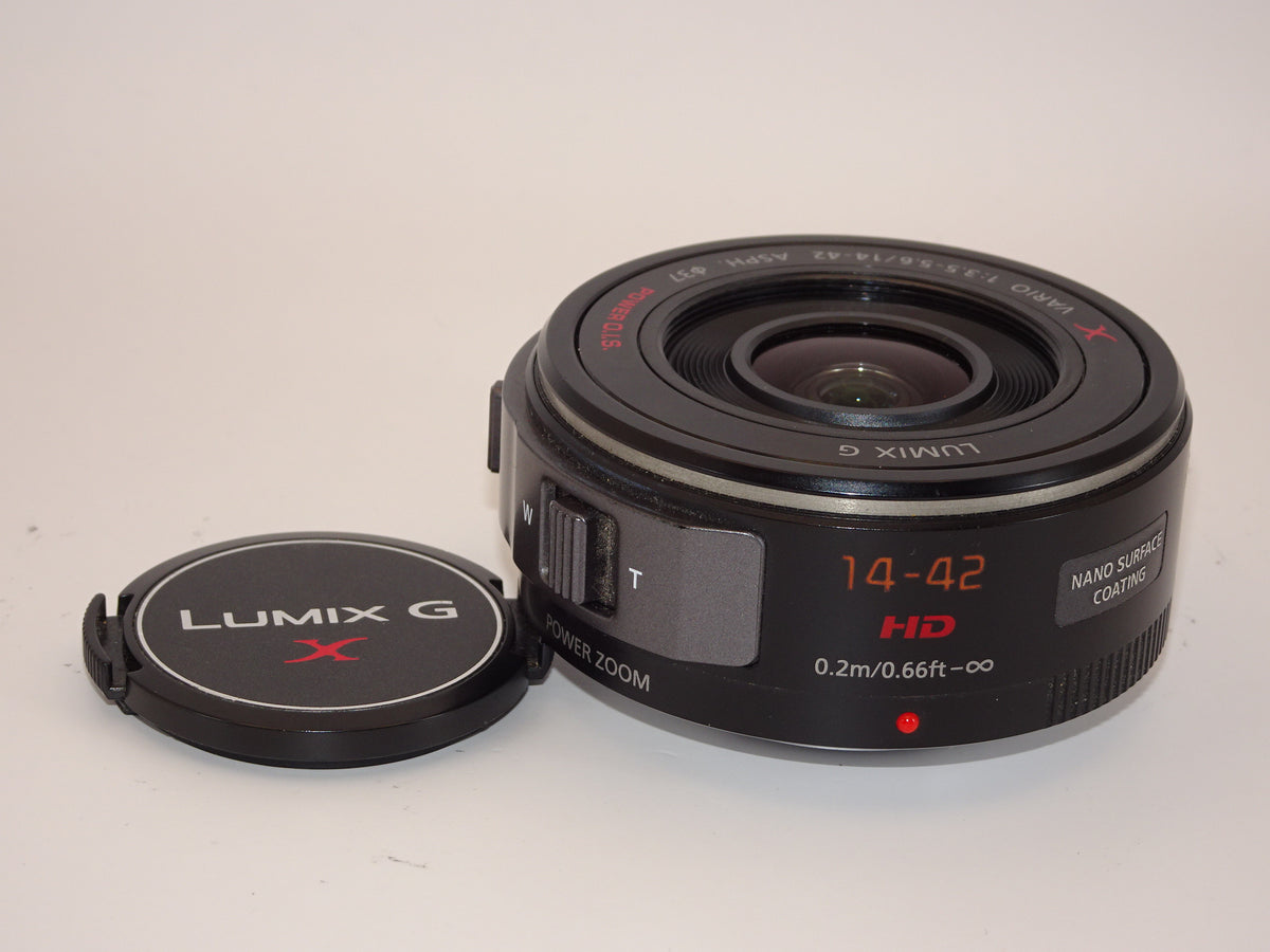 【外観特上級】パナソニック ルミックス G X VARIO PZ 14-42mm/F3.5-5.6 ASPH./POWER ブラック H-PS14042-K