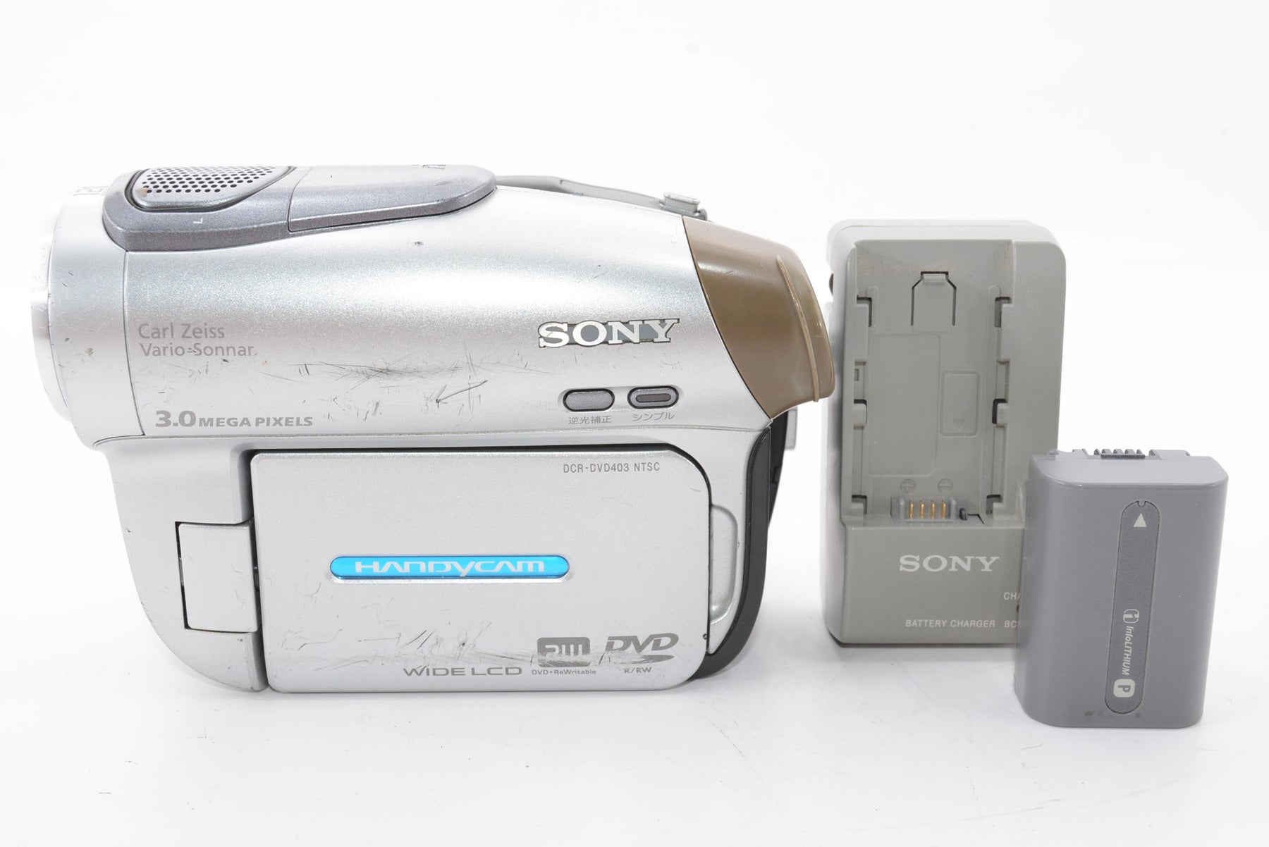 【外観並級】ソニー SONY DCR-DVD403 S デジタルビデオカメラ(DVD方式)