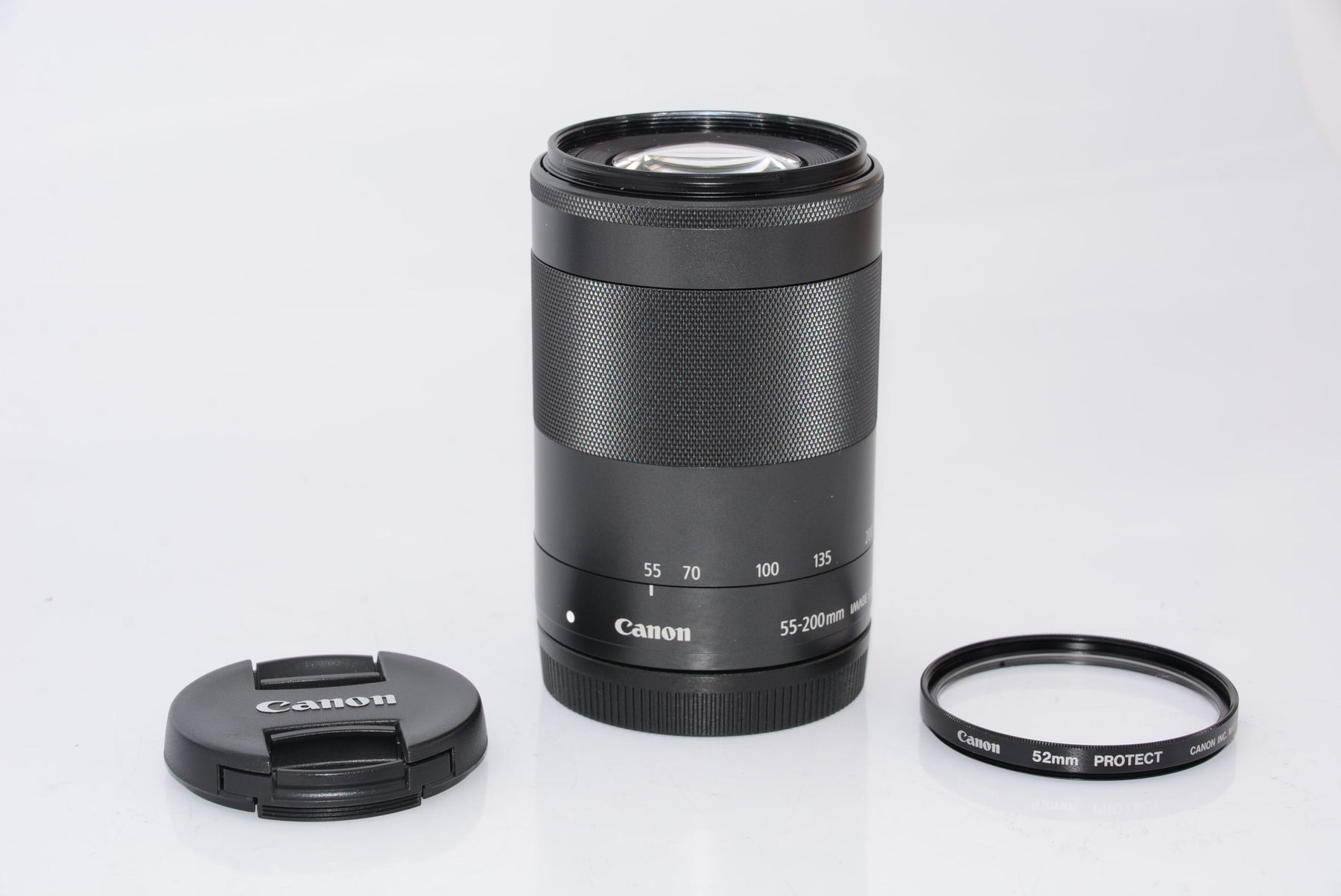 【ほぼ新品】Canon 望遠ズームレンズ EF-M55-200mm F4.5-6.3 IS STM ミラーレス専用 EF-M55-200ISSTM