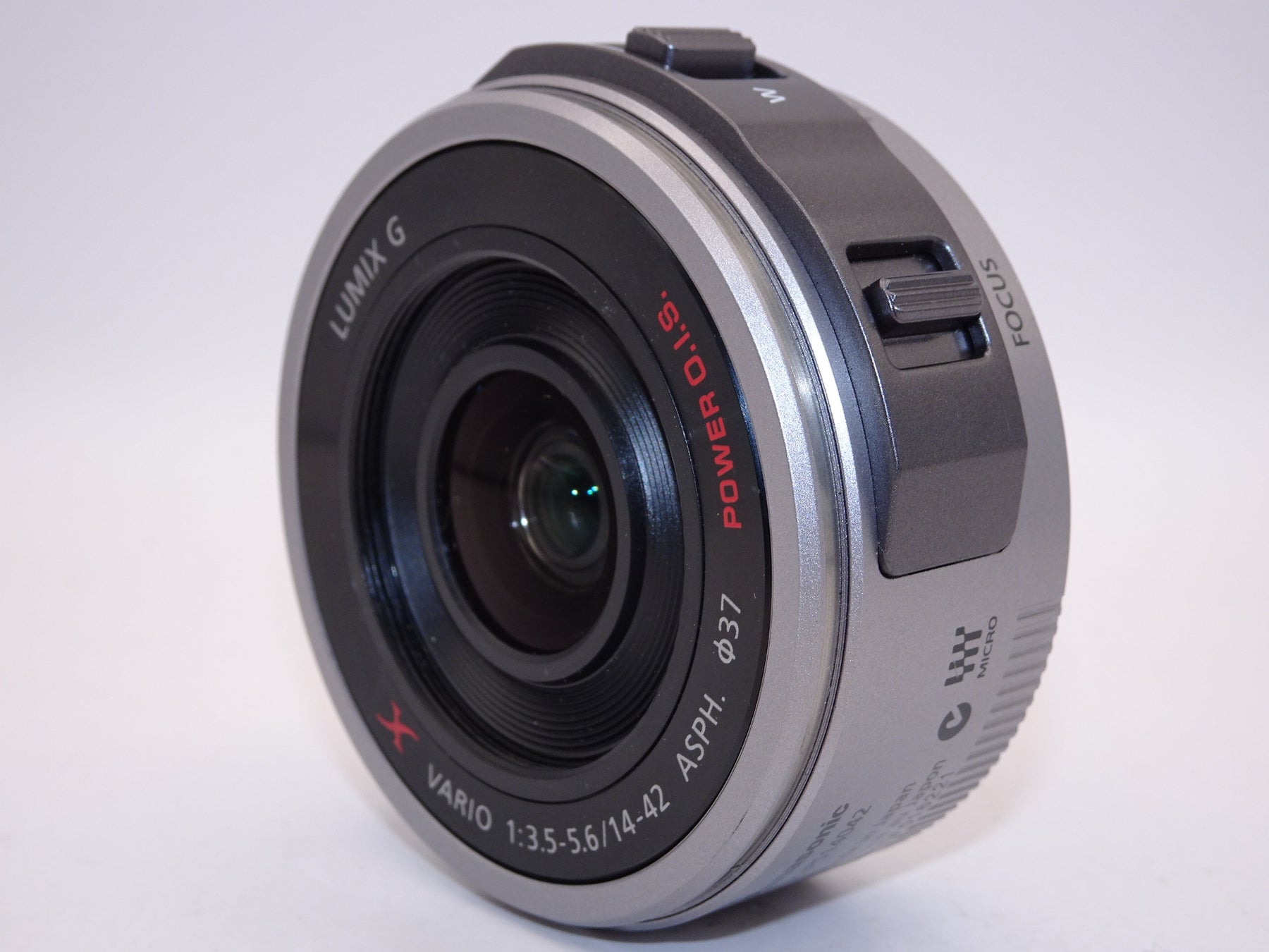 【外観特上級】パナソニック マイクロフォーサーズ用 ルミックス G X VARIO PZ 14-42mmF3.5-5.6 シルバー