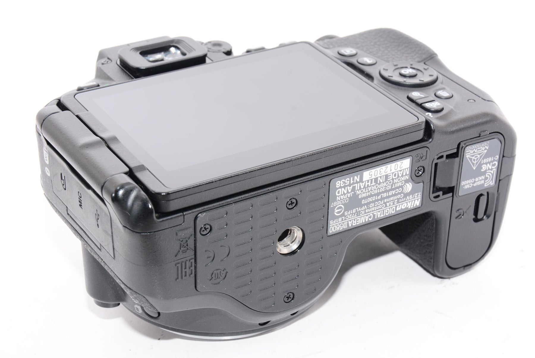 【外観特上級】Nikon デジタル一眼レフカメラ D5600 ダブルズームキット ブラック D5600WZBK