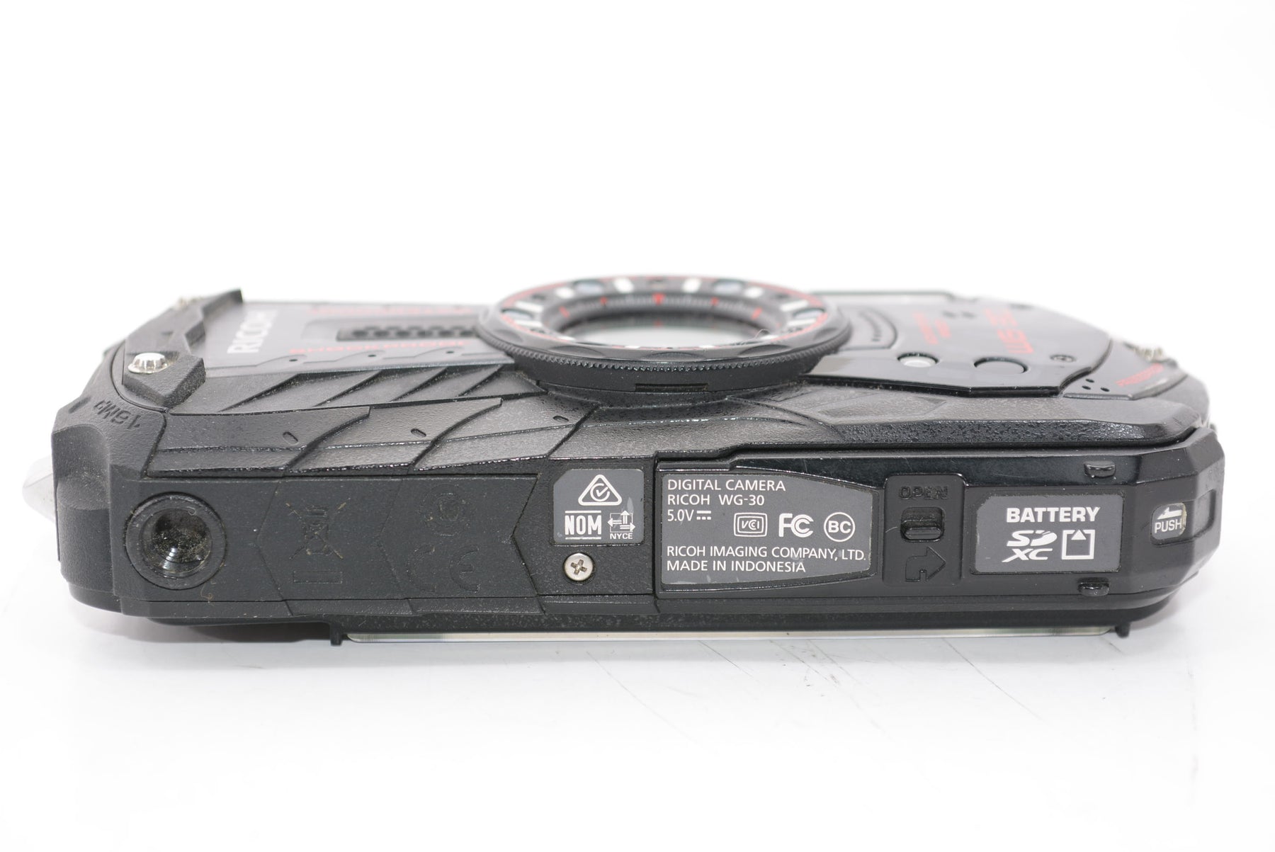 【外観並級】RICOH 防水デジタルカメラ RICOH WG-30 エボニーブラック 防水12m耐ショック1.5m耐寒-10度 RICOH WG-30 BK 04591