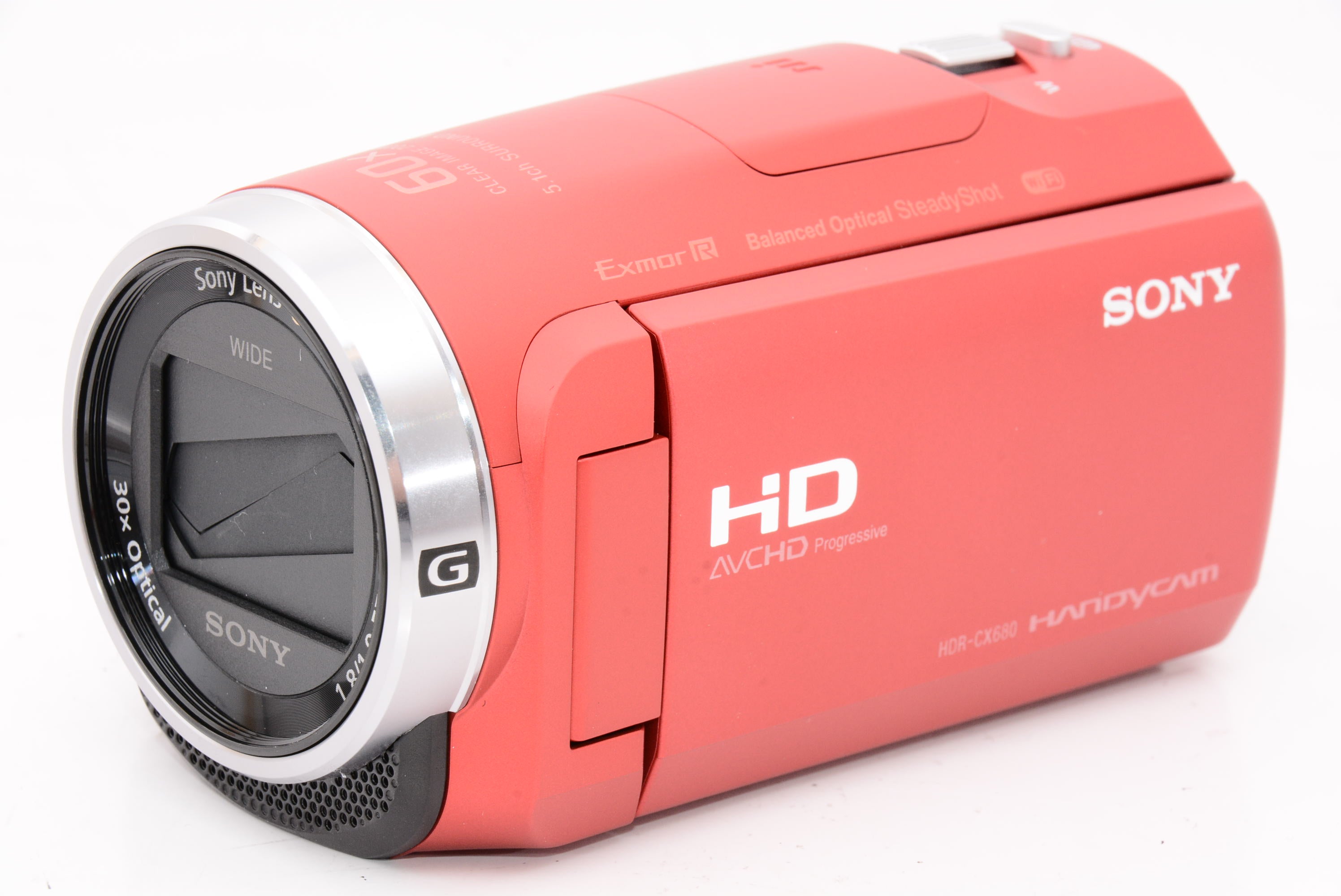 外観特上級】ソニー ビデオカメラ Handycam HDR-CX680 光学30倍 内蔵メモリー64GB レッド HDR-CX680 R