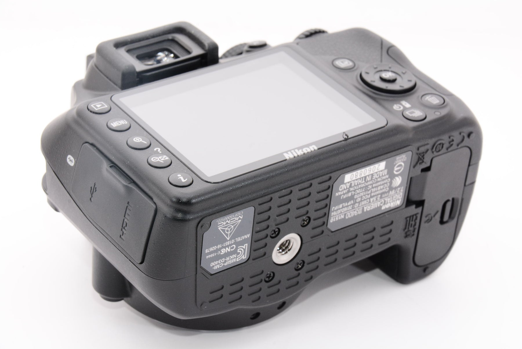 【ほぼ新品】Nikon デジタル一眼レフカメラ D3400 ダブルズームキット ブラック D3400WZBK
