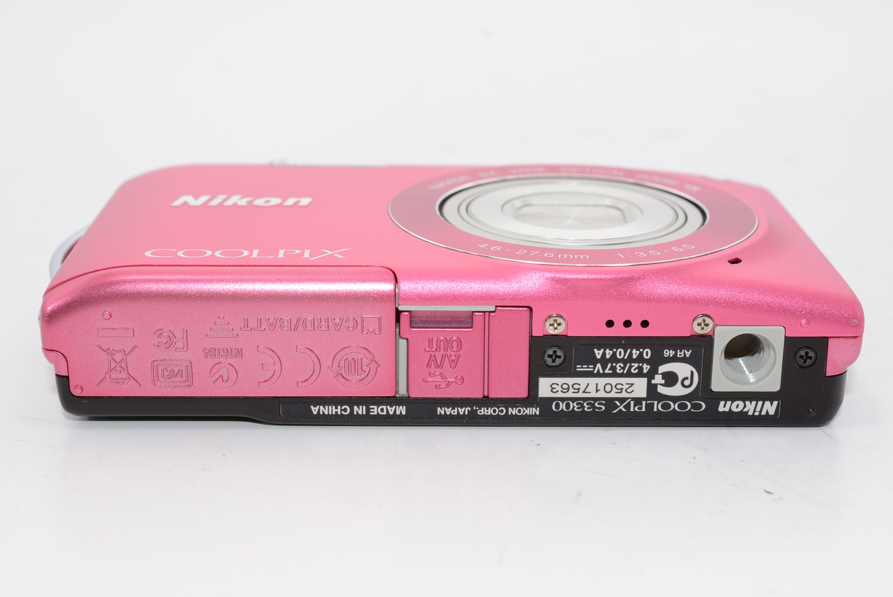 【外観特上級】Nikon デジタルカメラ COOLPIX (クールピクス) S3300 ストロベリーピンク S3300PK