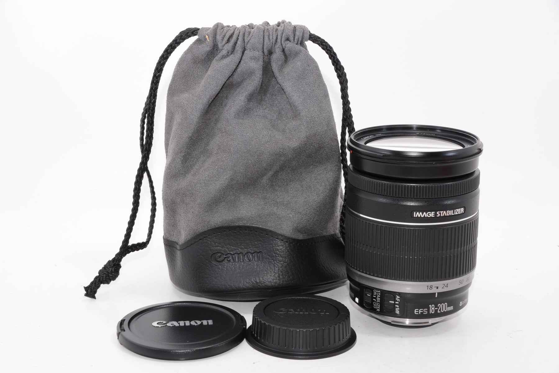 【外観特上級】Canon 望遠ズームレンズ EF-S18-200mm F3.5-5.6 IS APS-C対応