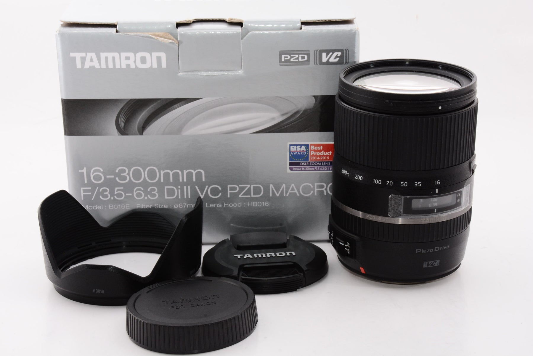 【外観特上級】TAMRON 高倍率ズームレンズ 16-300mm F3.5-6.3 DiII VC PZD MACRO キヤノン用 APS-C専用 B016E