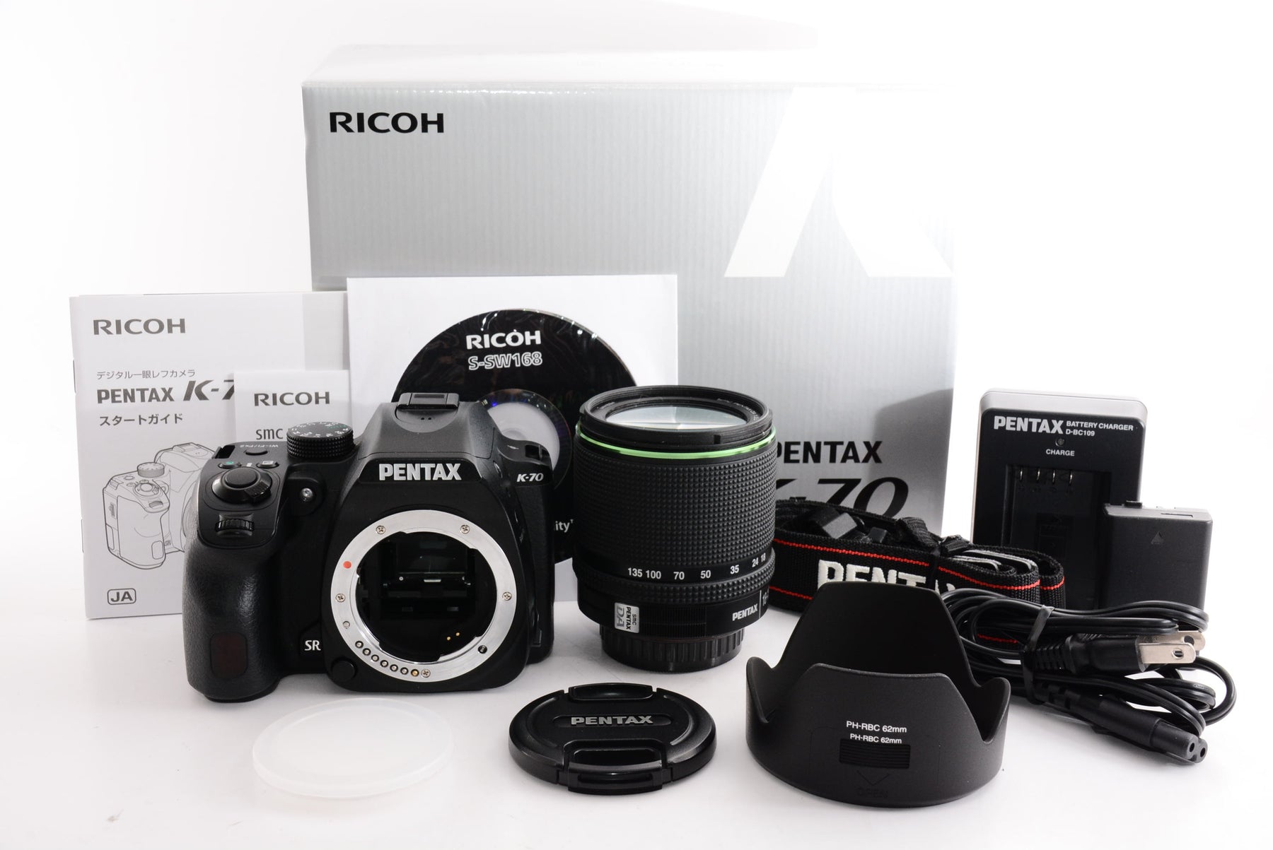 【外観特上級】PENTAX K-70 18-135mmWRレンズキット ブラック デジタル一眼レフカメラ 超高感度・高画質 2424万画素APS-C センサー アウトドアに最適 全天候型 一眼レフ 4.5段ボディ内手振れ補正搭載 明るく見やすいガラスペンタプリズム採用の視野率100%光学ファインダー 16258