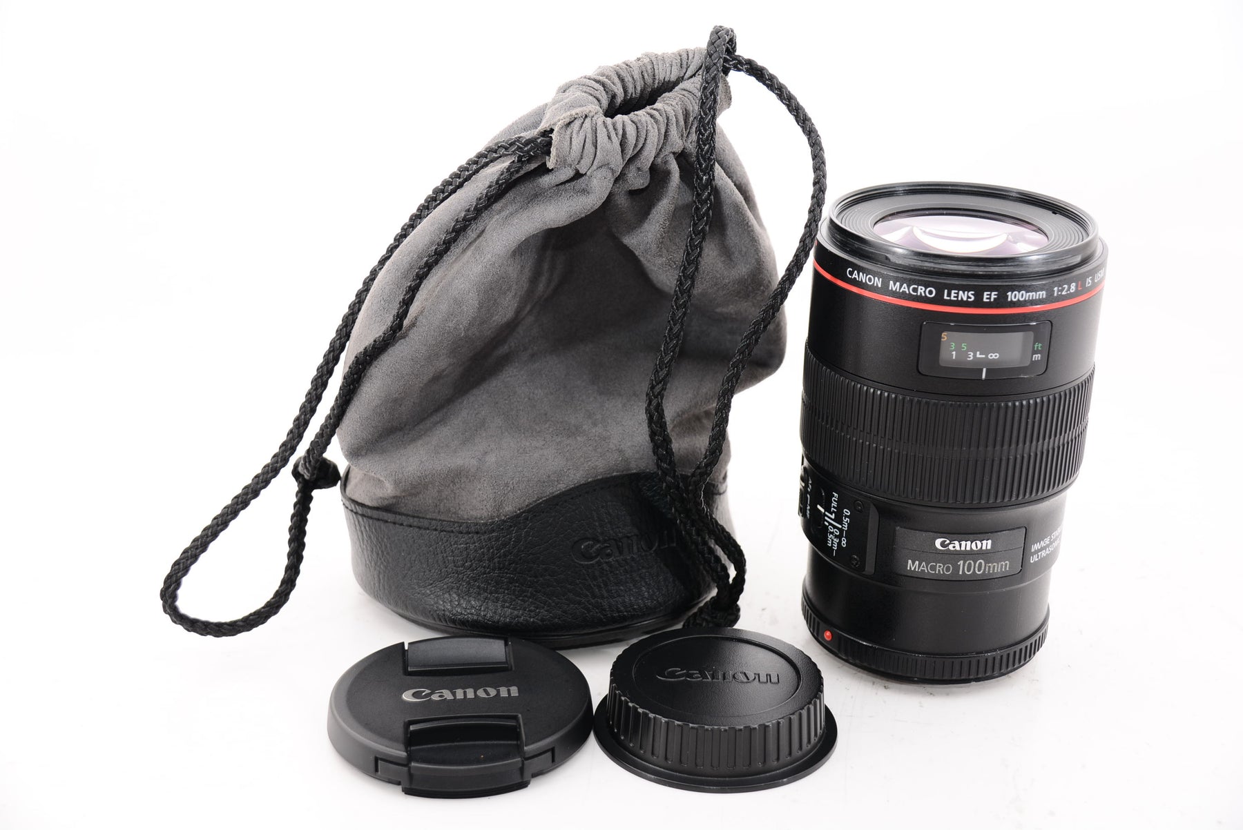 【外観特上級】Canon 単焦点マクロレンズ EF100mm F2.8L マクロ IS USM フルサイズ対応