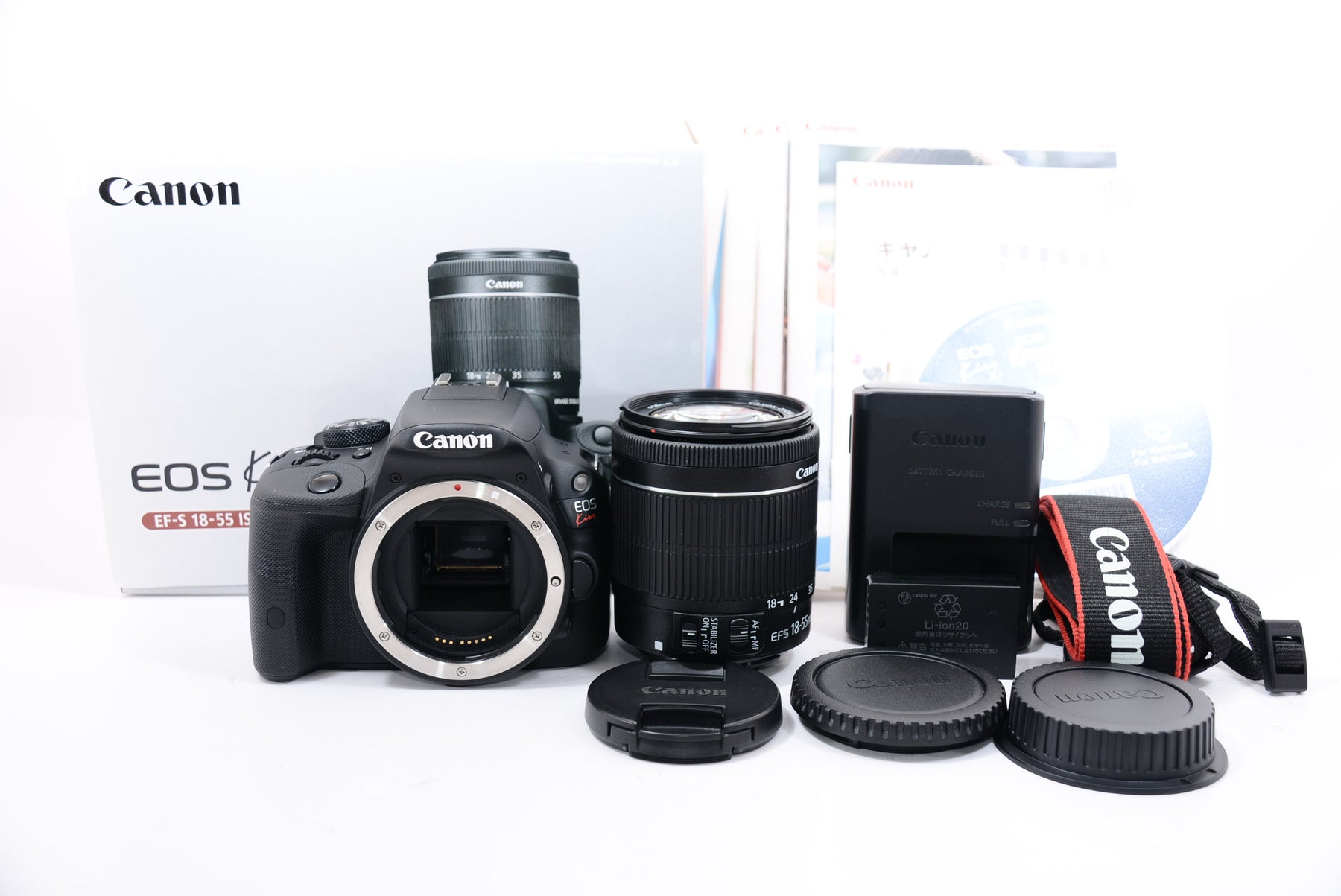【外観特上級】Canon デジタル一眼レフカメラ EOS Kiss X7 レンズキット EF-S18-55mm F3.5-5.6 IS STM付属 KISSX7-1855ISSTMLK
