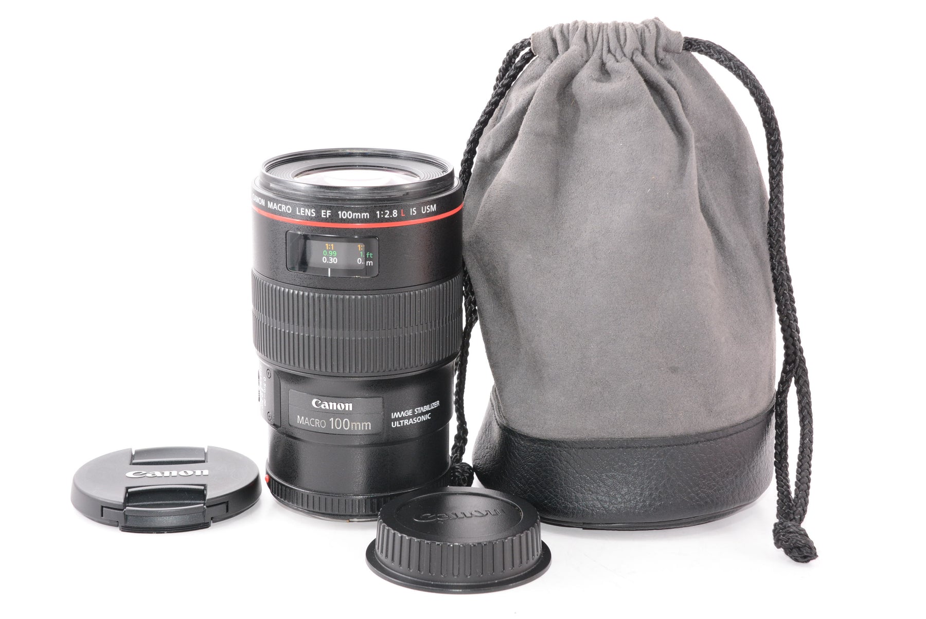 【外観特上級】Canon 単焦点マクロレンズ EF100mm F2.8L マクロ IS USM フルサイズ対応