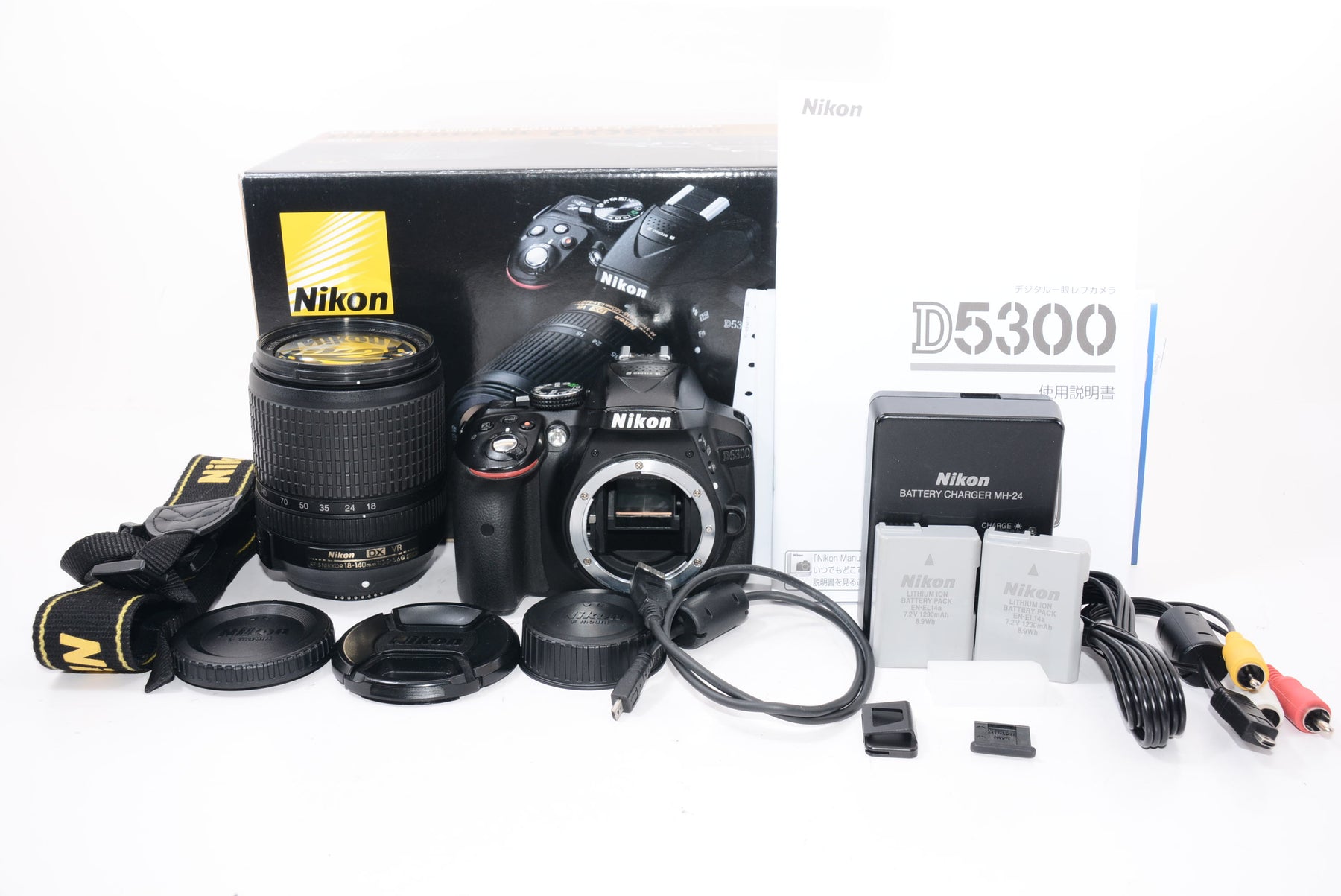 【外観特上級】Nikon デジタル一眼レフカメラ D5300 18-140VR レンズキット ブラック D5300LK18-140VRBK