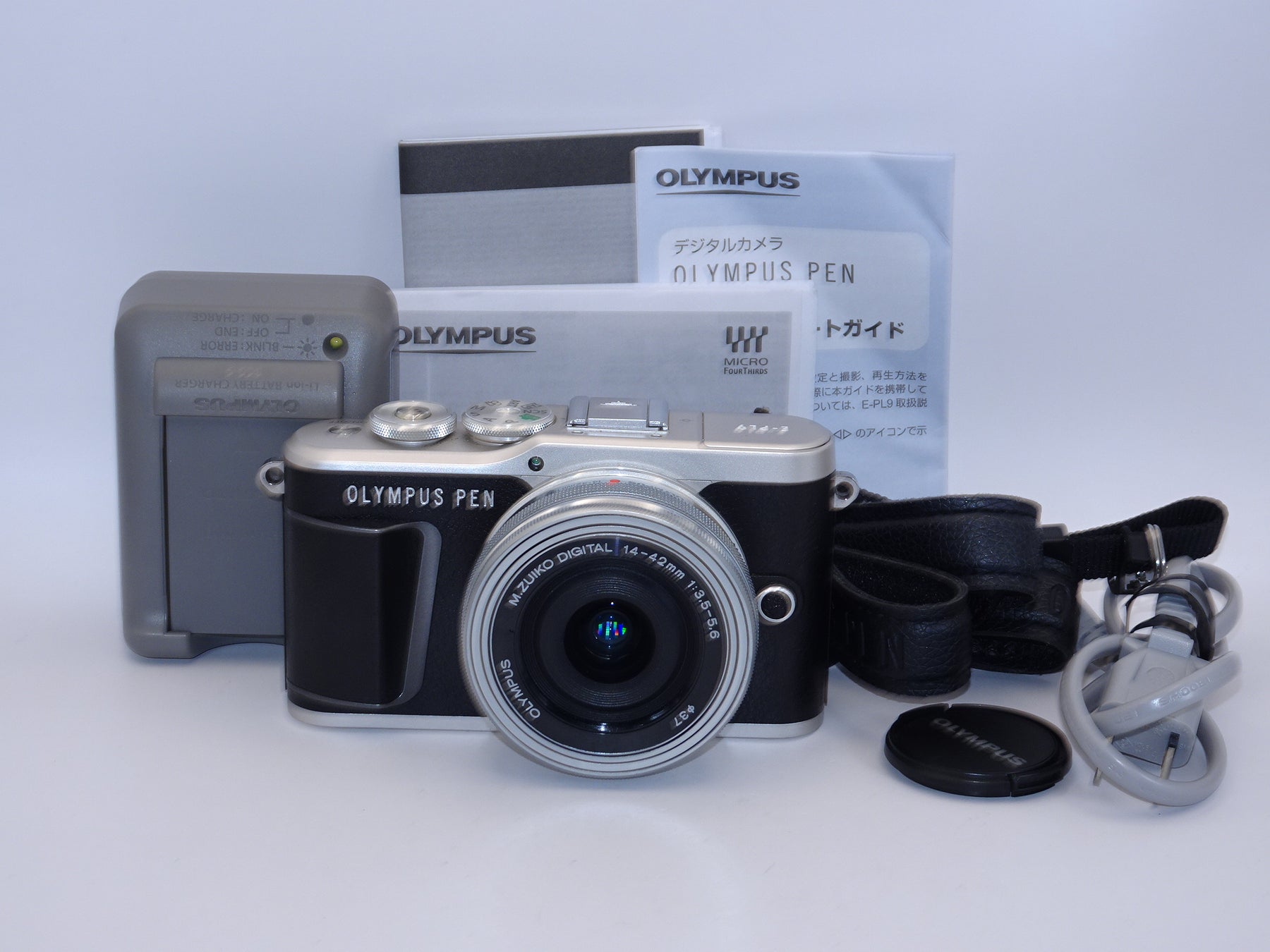 【外観並級】OLYMPUS ミラーレス一眼カメラ PEN E-PL9 レンズキット ブラック