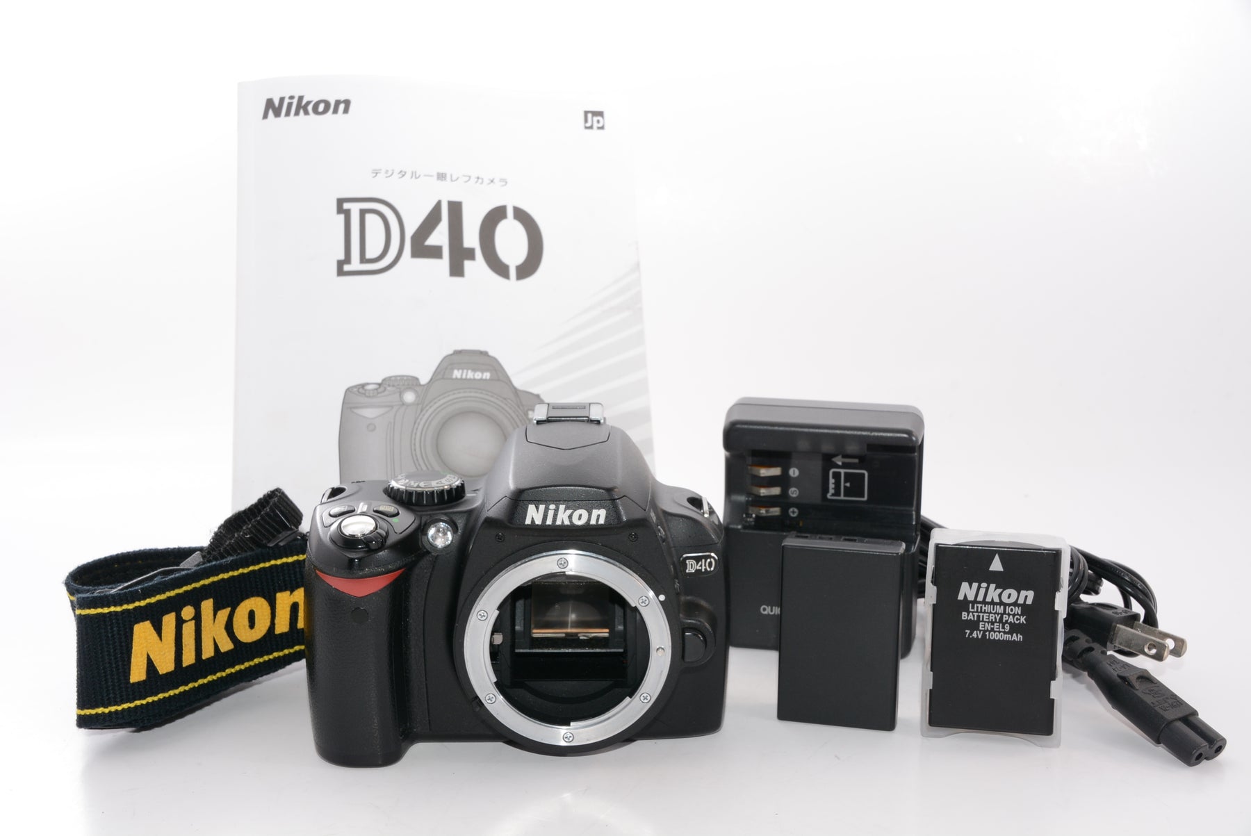 【外観特上級】Nikon デジタル一眼レフカメラ D40 ブラック ボディ D40B