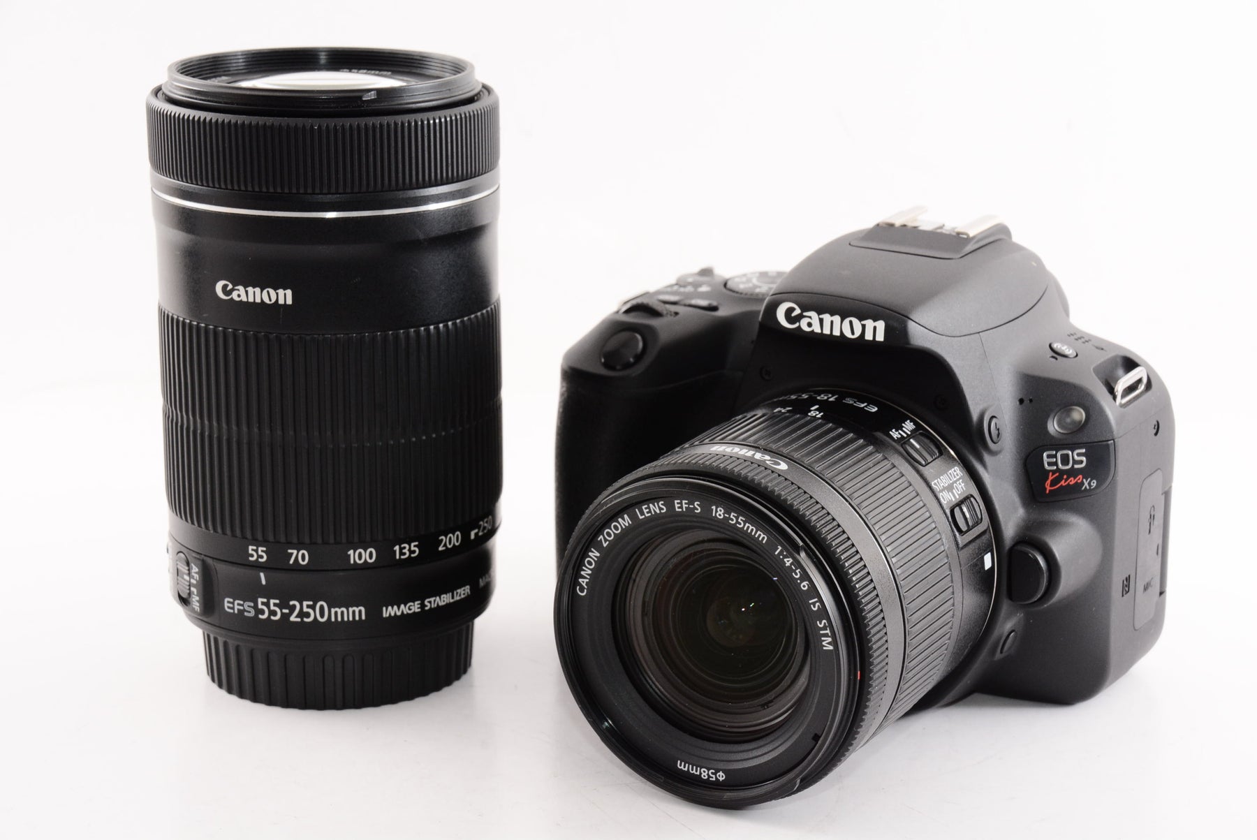 【オススメ】Canon デジタル一眼レフカメラ「EOS Kiss X9」ダブルズームキット (ブラック) EOSKISSX9BK-WKIT