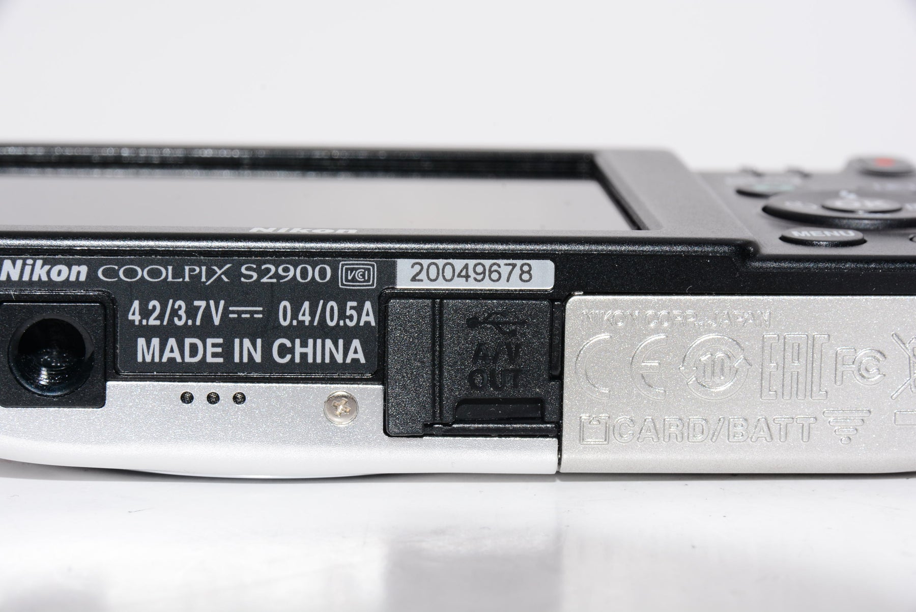 【外観特上級】Nikon デジタルカメラ COOLPIX S2900 5倍ズーム 2005万画素 シルバー S2900SL