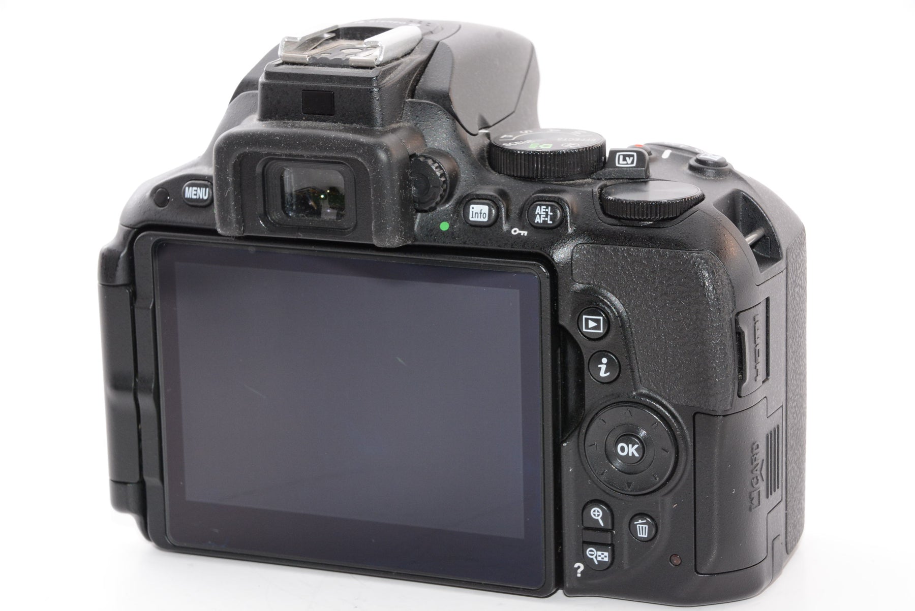【外観特上級】Nikon デジタル一眼レフカメラ D5500 ダブルズームキット ブラック 2416万画素 3.2型液晶 タッチパネルD5500WZBK