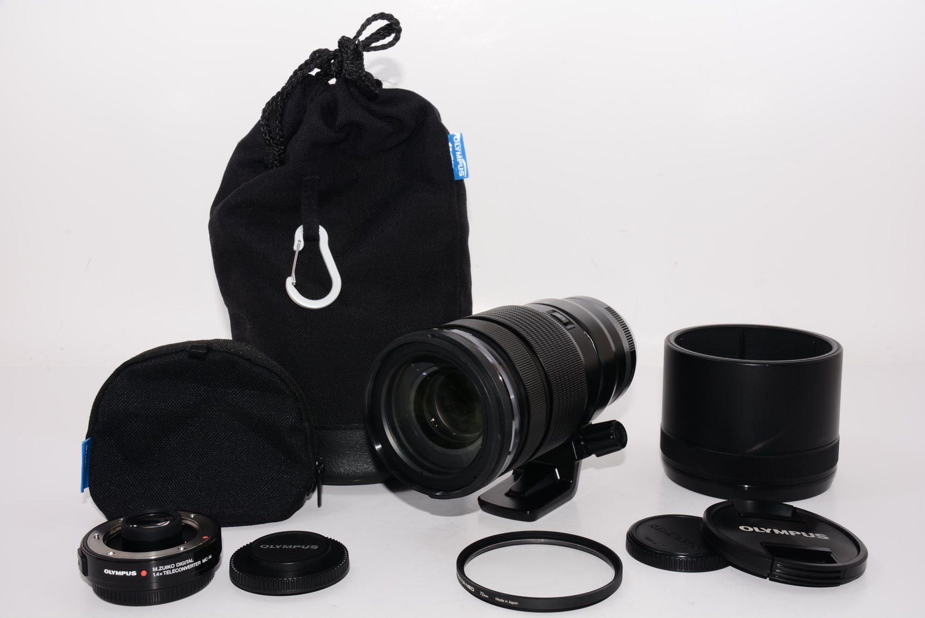 【外観特上級】OLYMPUS 望遠ズームレンズ ED 40-150mm F2.8 1.4X テレコンバーターキット 防塵 防滴 マイクロフォーサーズ用 M.ZUIKO ED40-150mm F2.8PROTC