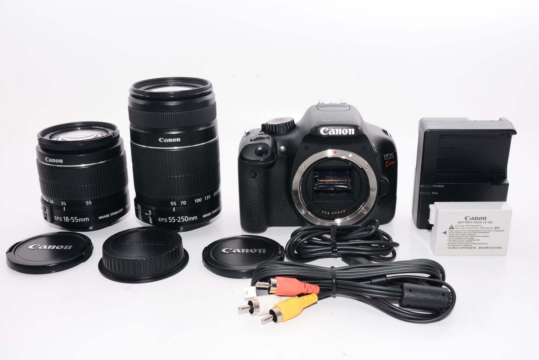 【外観特上級】Canon デジタル一眼レフカメラ EOS Kiss X4 ダブルズームキット KISSX4-WKIT