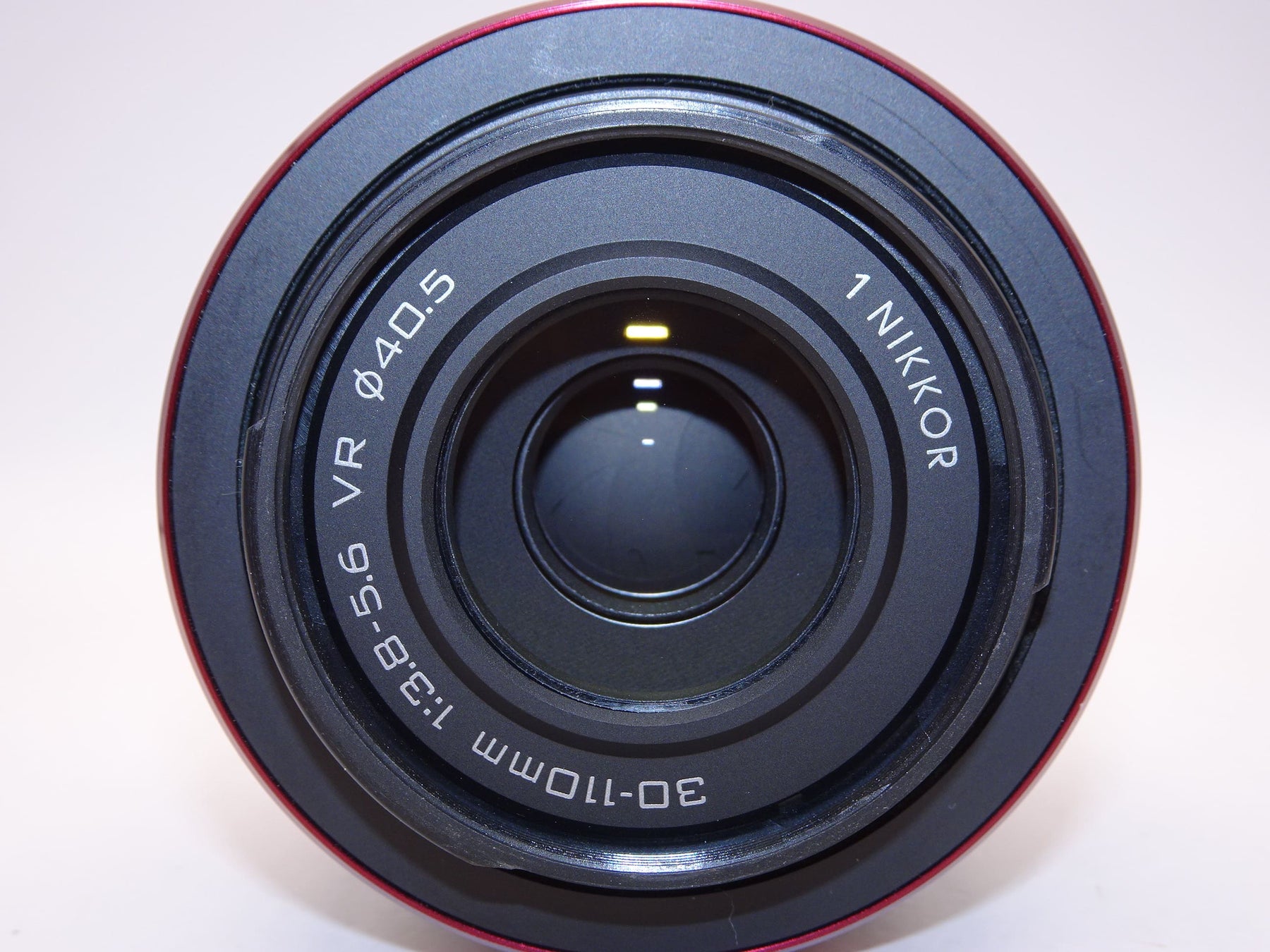 【外観特上級】Nikon 1 30ー110 mm f / 3.8ー5.6 VR Nikkorレンズ(レッド)