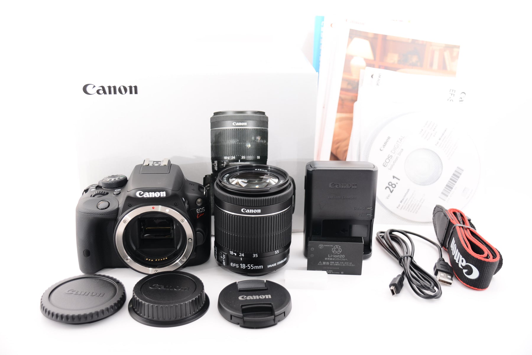 【外観特上級】Canon デジタル一眼レフカメラ EOS Kiss X7 レンズキット EF-S18-55mm F3.5-5.6 IS STM付属 KISSX7-1855ISSTMLK