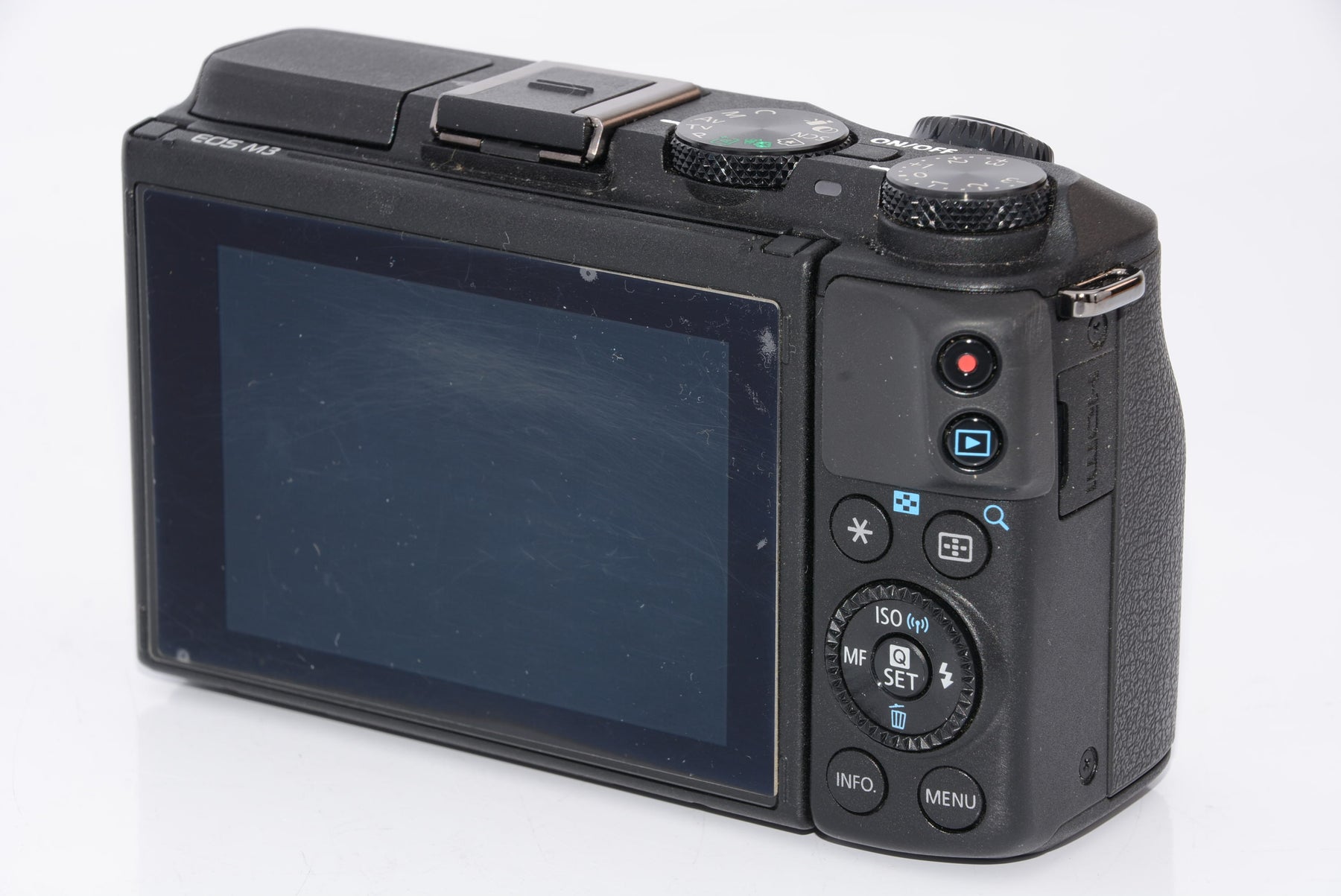【外観特上級】Canon ミラーレス一眼カメラ EOS M3 レンズキット(ブラック) EF-M18-55mm F3.5-5.6 IS STM 付属 EOSM3BK-1855ISSTMLK