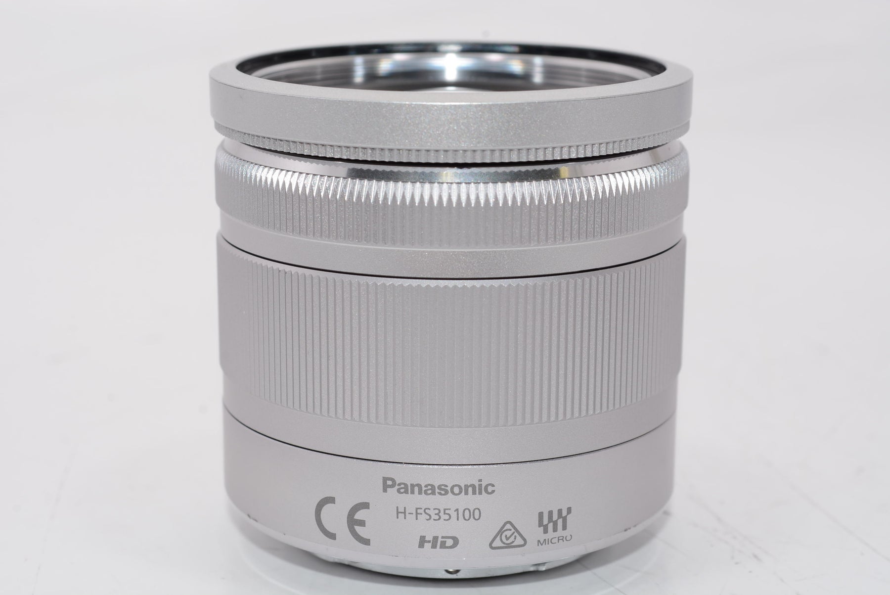 【外観特上級】パナソニック 望遠ズームレンズ マイクロフォーサーズ用 ルミックス G VARIO 35-100mm/F4.0-5.6 ASPH./MEGA O.I.S. シルバー H-FS35100-S