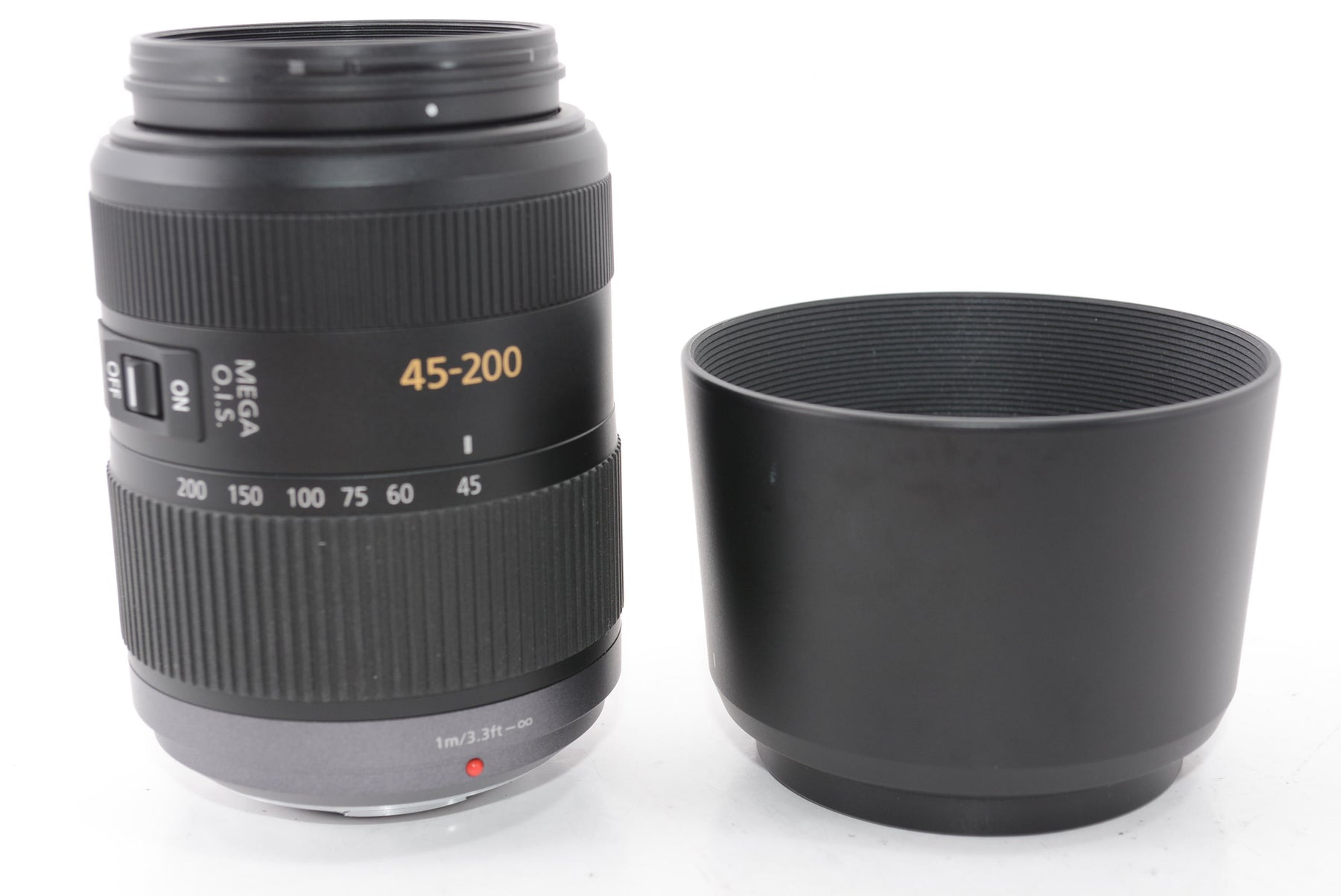 【外観並級】パナソニック 望遠ズームレンズ マイクロフォーサーズ用 ルミックス G VARIO 45-200mm/F4.0-5.6/MEGA O.I.S. H-FS045200