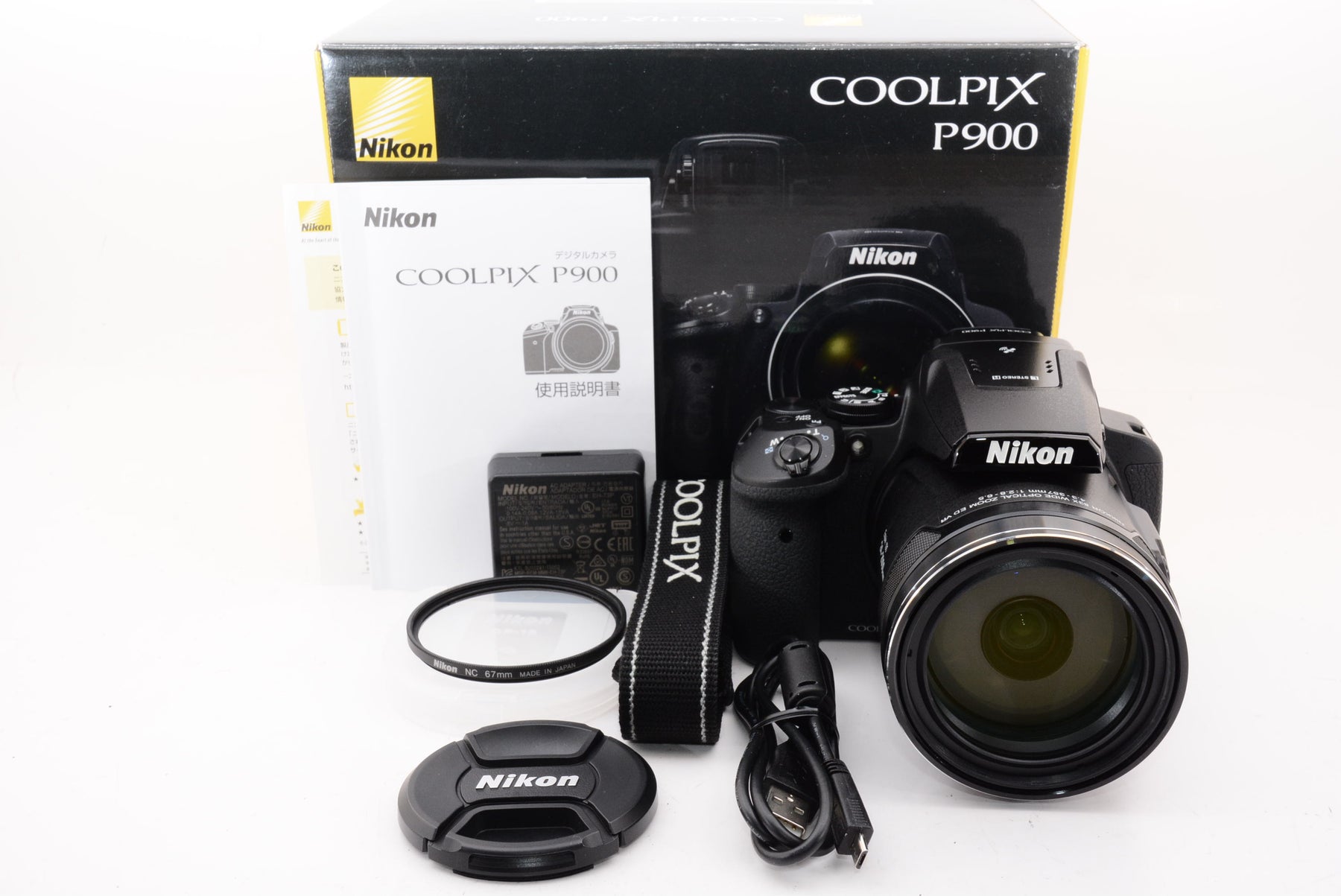 【ほぼ新品】Nikon デジタルカメラ COOLPIX P900 ブラック クールピクス P900BK