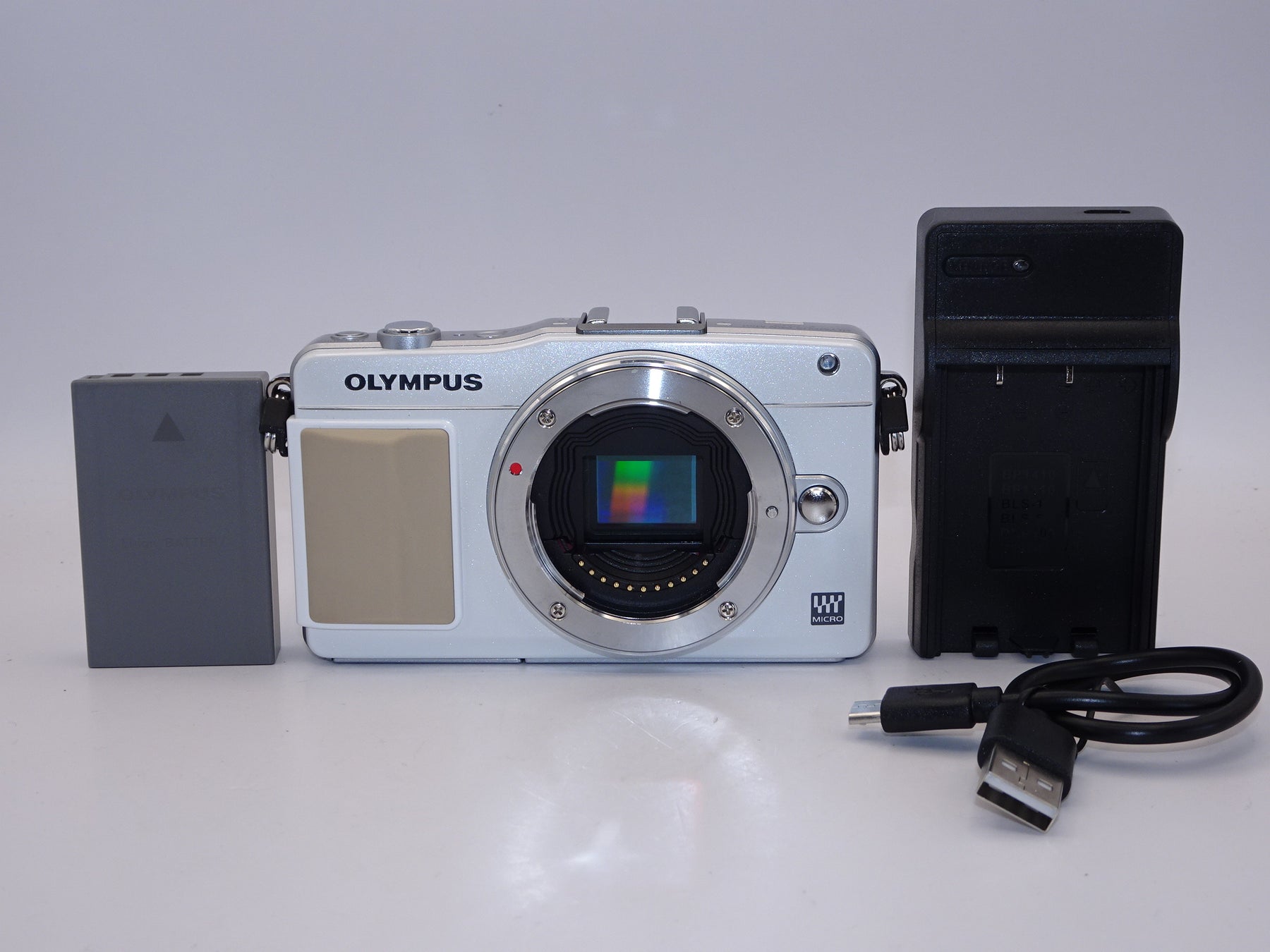 【外観特上級】OLYMPUS ミラーレス一眼 PEN mini E-PM2 ボディ ホワイト