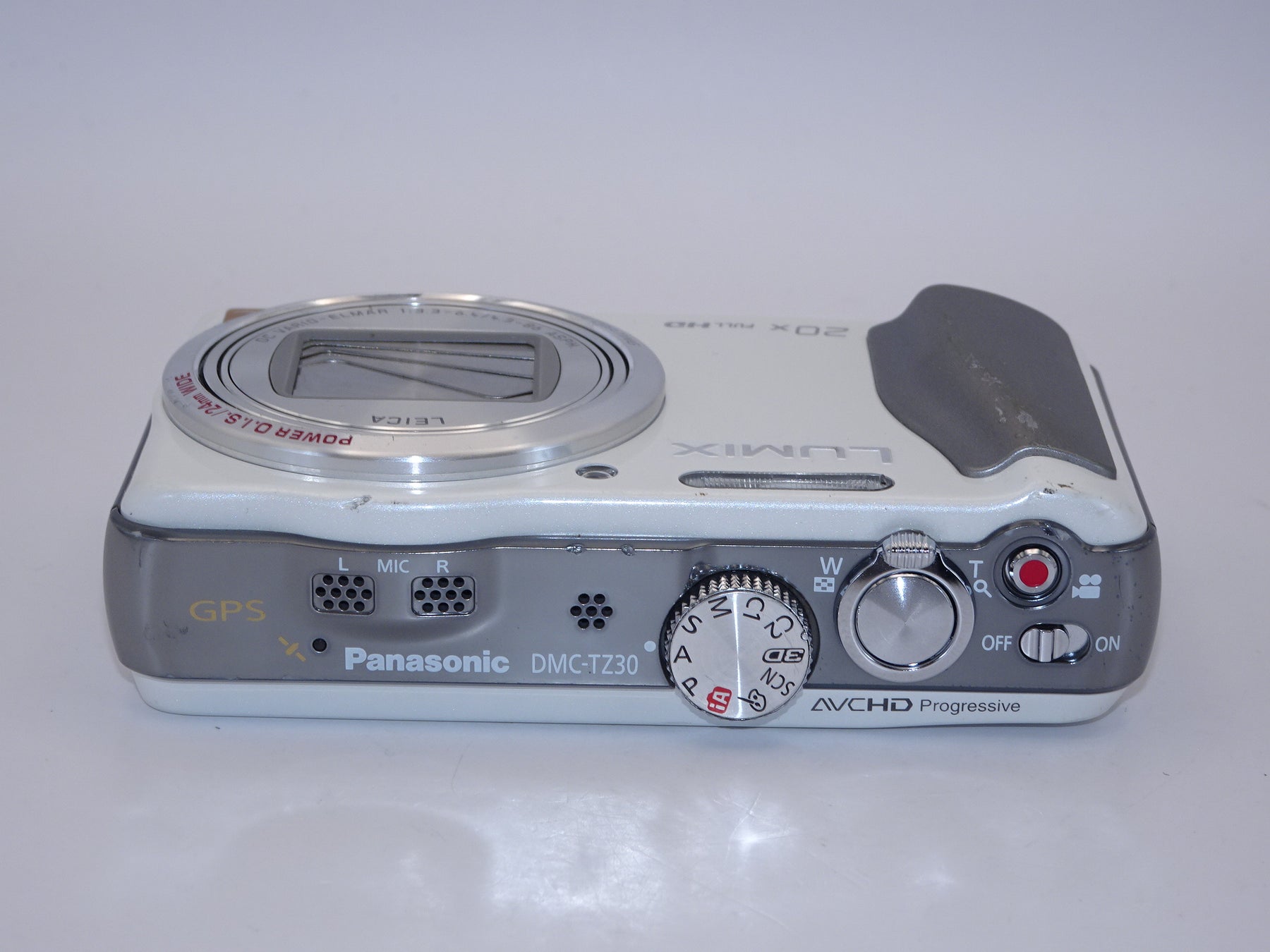 【外観並級】パナソニック デジタルカメラ ルミックス TZ30 ホワイト DMC-TZ30-W
