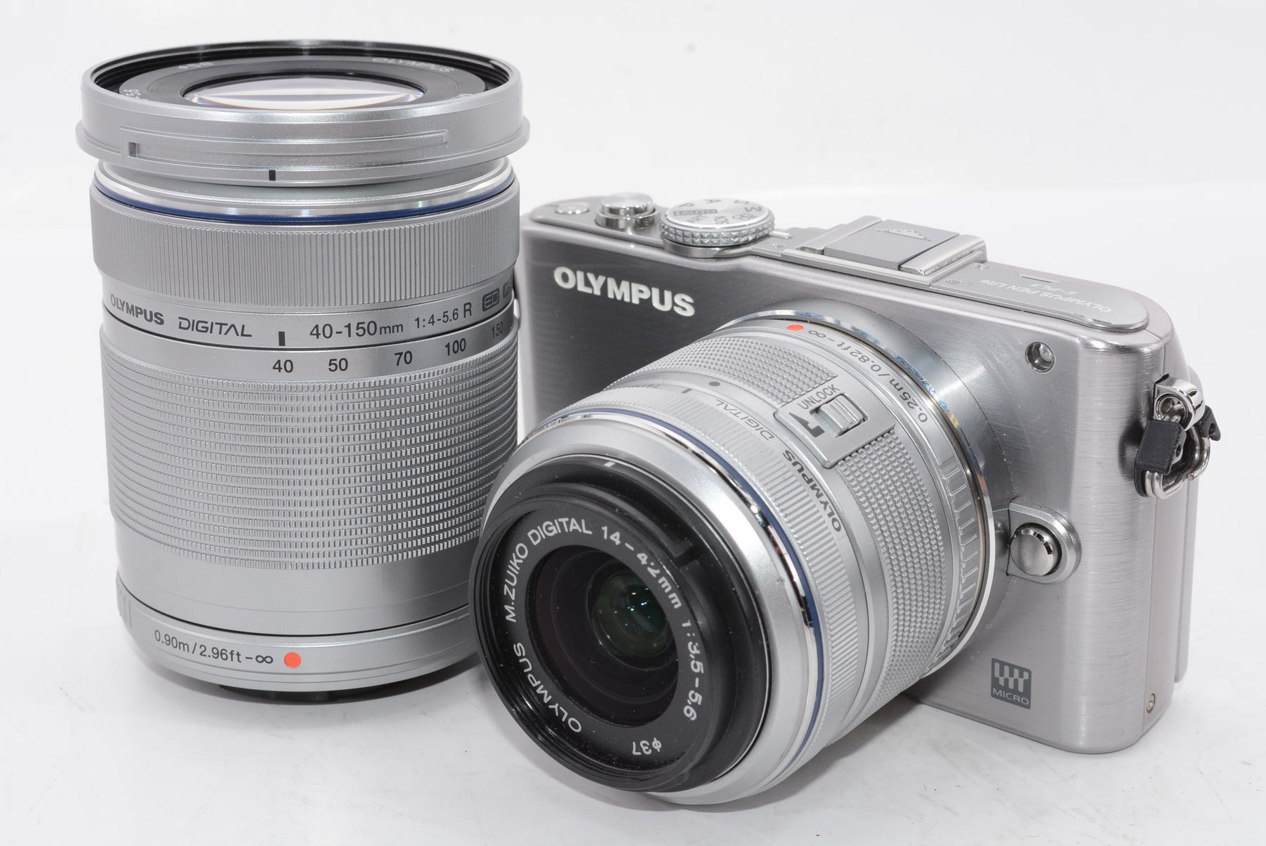 【外観特上級】OLYMPUS ミラーレス一眼 PEN Lite E-PL3 ダブルズームキット シルバー E-PL3 DZKIT SLV