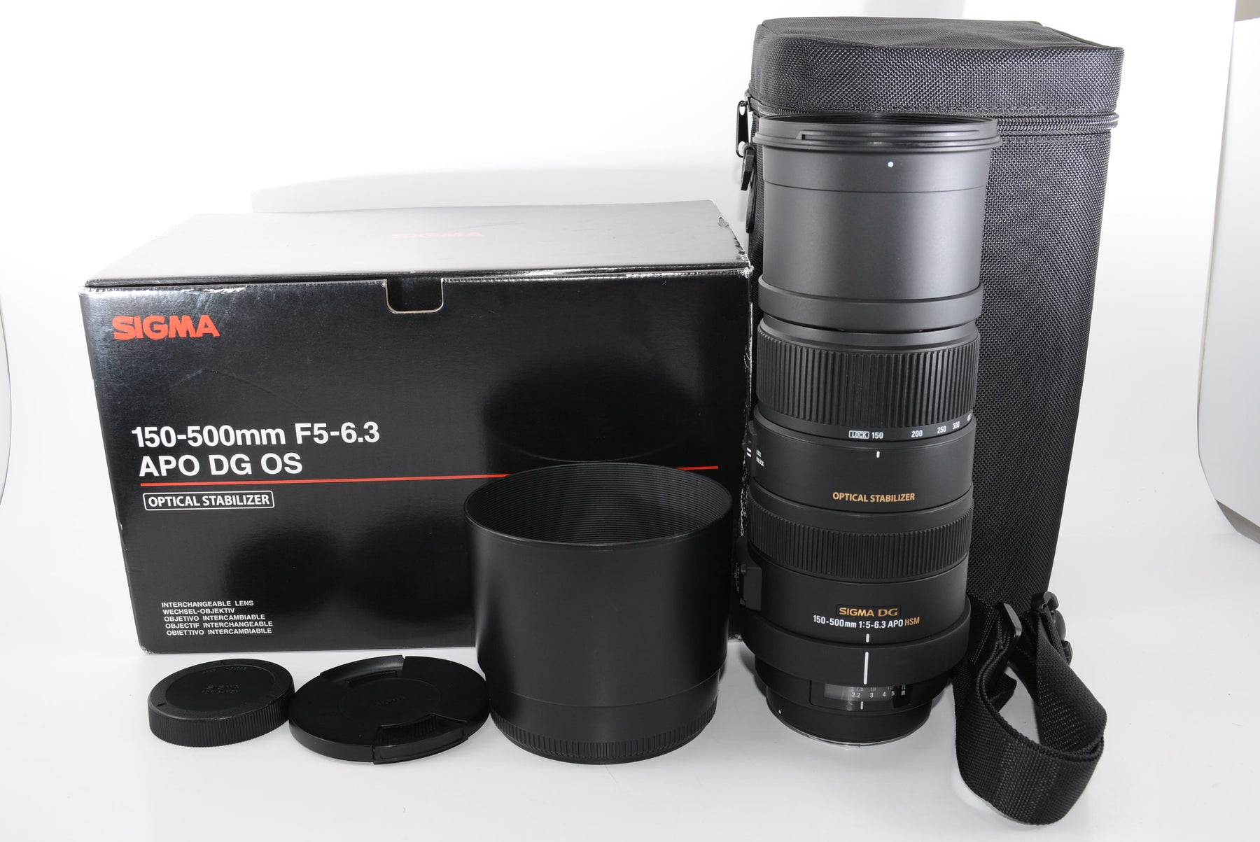 【外観特上級】SIGMA 超望遠ズームレンズ APO 150-500mm F5-6.3 DG OS HSM キヤノン用 フルサイズ対応 737542