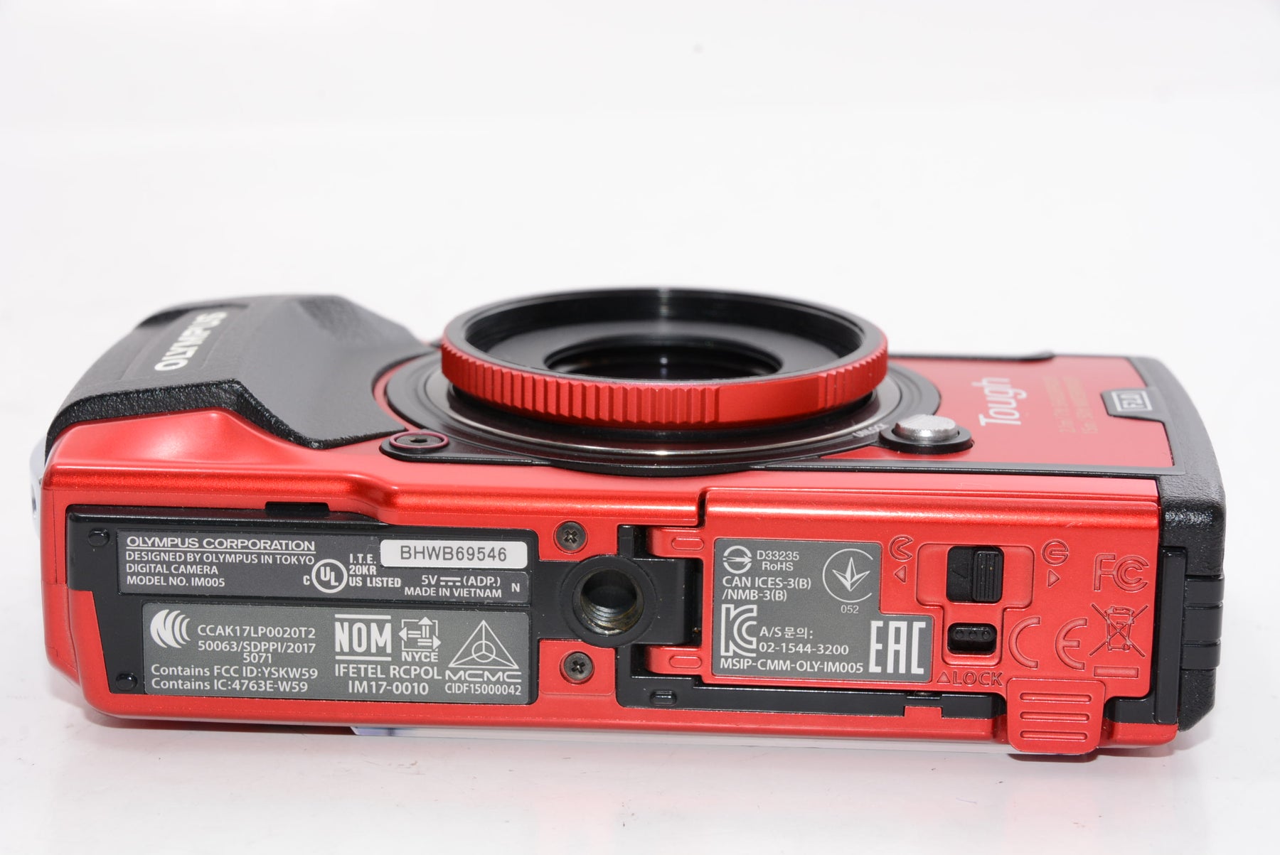 【外観特上級】OLYMPUS デジタルカメラ Tough TG-5 レッド 1200万画素CMOS F2.0 15m 防水 100kgf耐荷重 GPS+電子コンパス&内蔵Wi-Fi TG-5 RED
