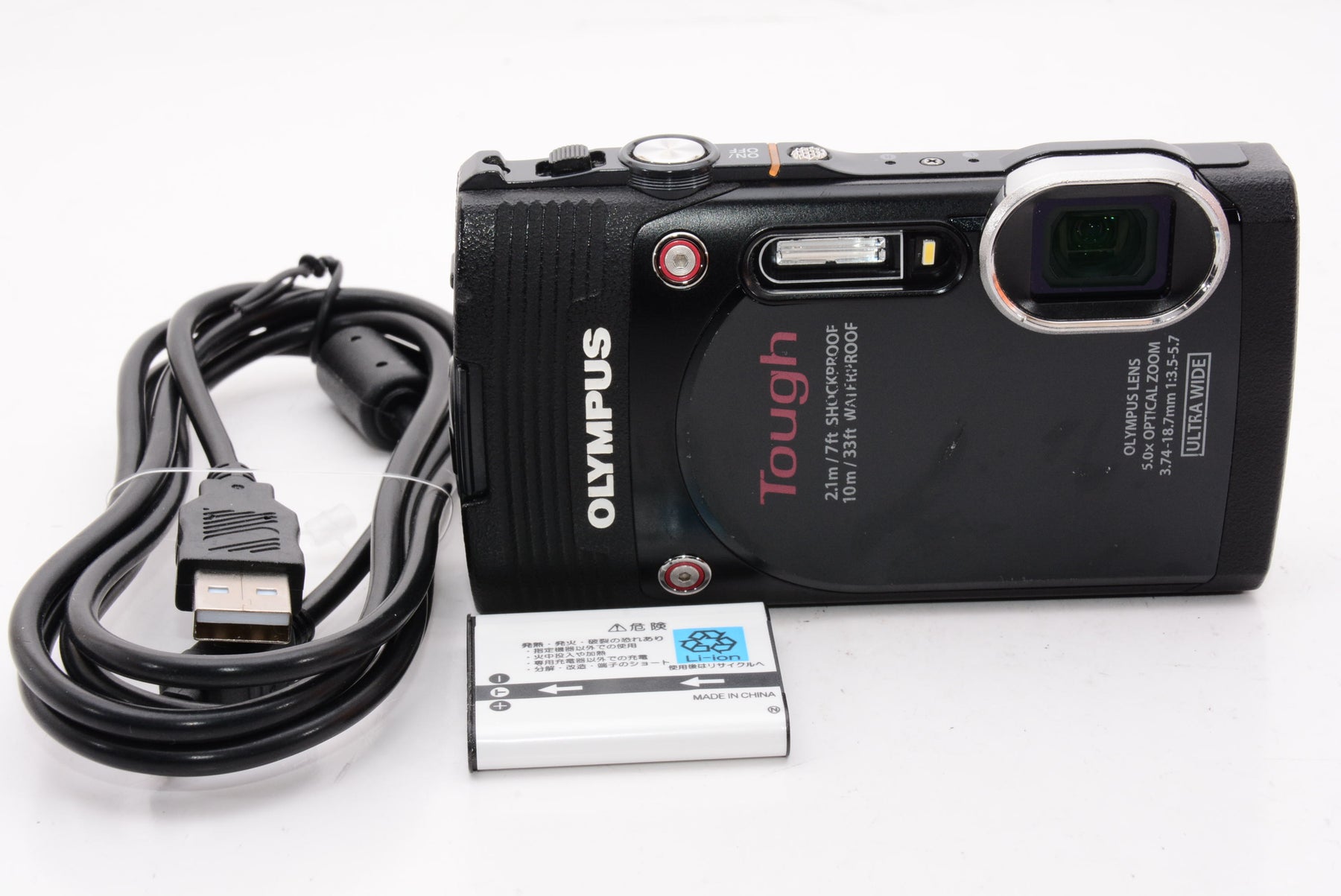 【外観特上級】OLYMPUS デジタルカメラ STYLUS TG-850 Tough ブラック 防水性能10m 可動式液晶モニター TG-850 Tough BLK